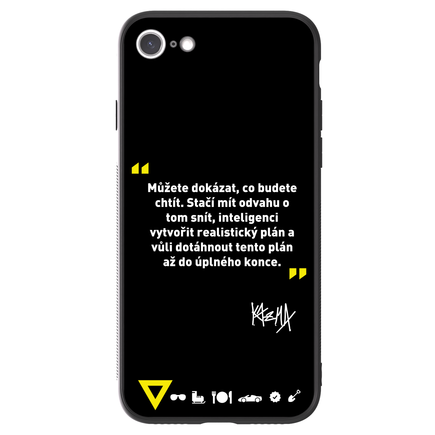 Picasee ULTIMATE CASE pro Apple iPhone 8 - Kazma - MŮŽETE DOKÁZAT, CO BUDETE CHTÍT