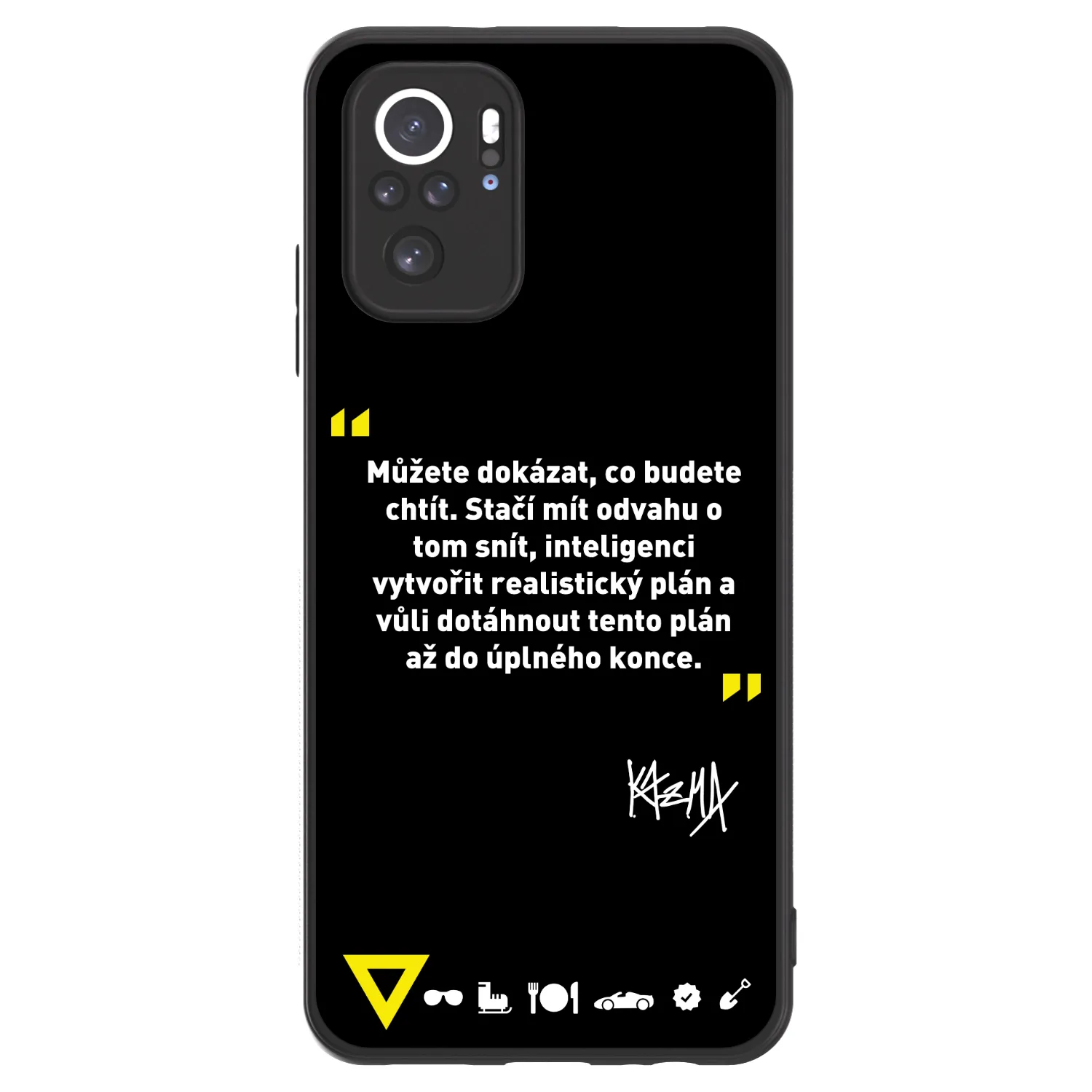 Picasee ULTIMATE CASE pro Xiaomi Redmi Note 10S - Kazma - MŮŽETE DOKÁZAT, CO BUDETE CHTÍT