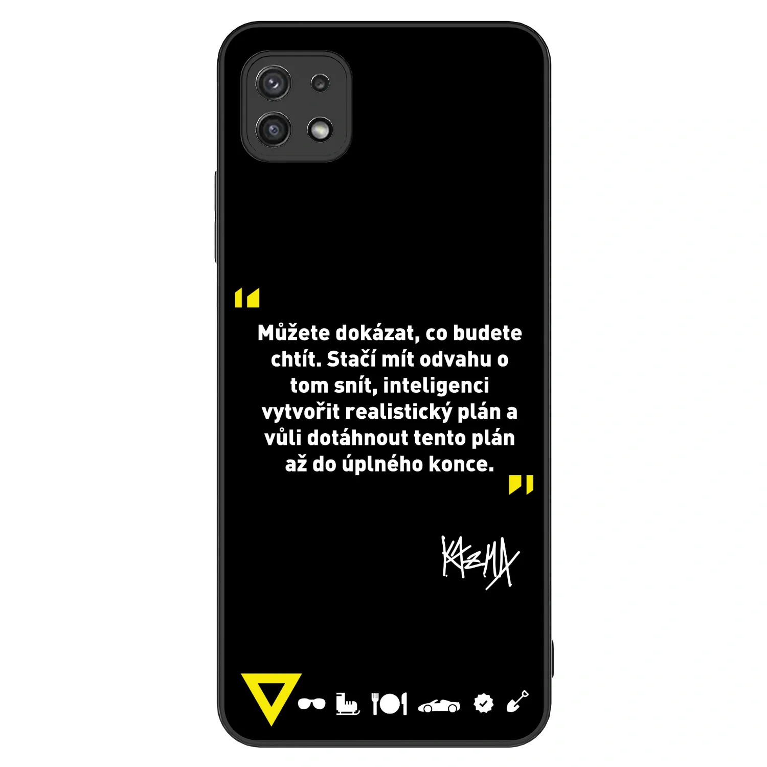 Picasee ULTIMATE CASE pro Samsung Galaxy A22 A226B 5G - Kazma - MŮŽETE DOKÁZAT, CO BUDETE CHTÍT