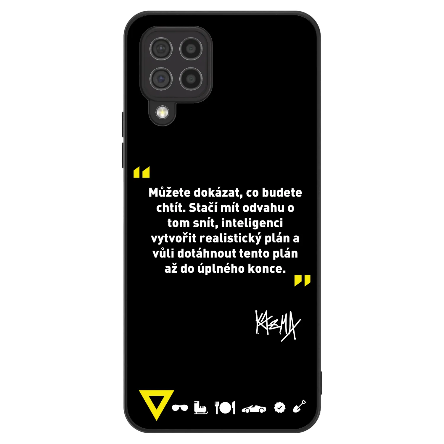 Picasee ULTIMATE CASE pro Samsung Galaxy A22 A225F 4G - Kazma - MŮŽETE DOKÁZAT, CO BUDETE CHTÍT