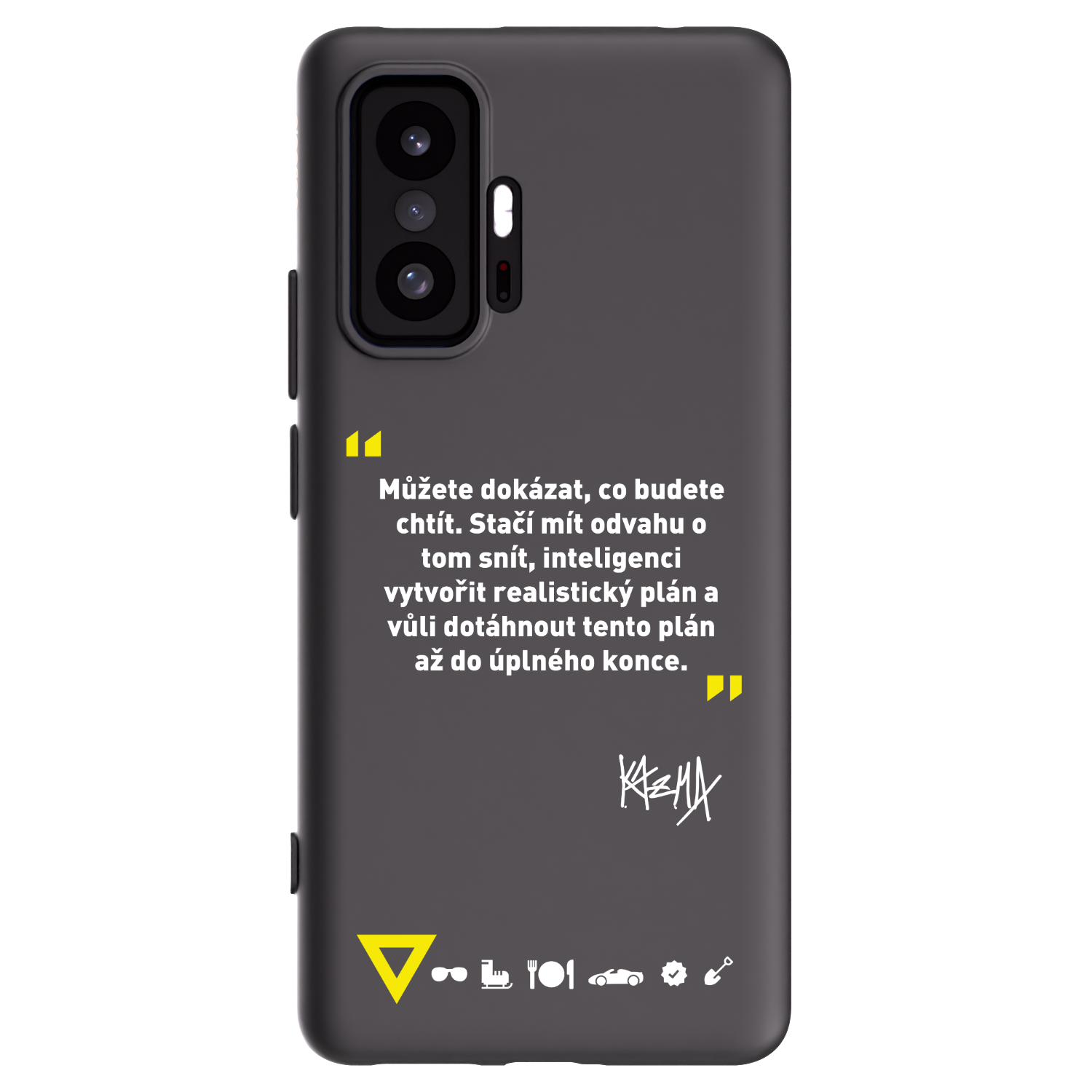 Picasee silikonový černý obal pro Xiaomi 11T Pro - Kazma - MŮŽETE DOKÁZAT, CO BUDETE CHTÍT