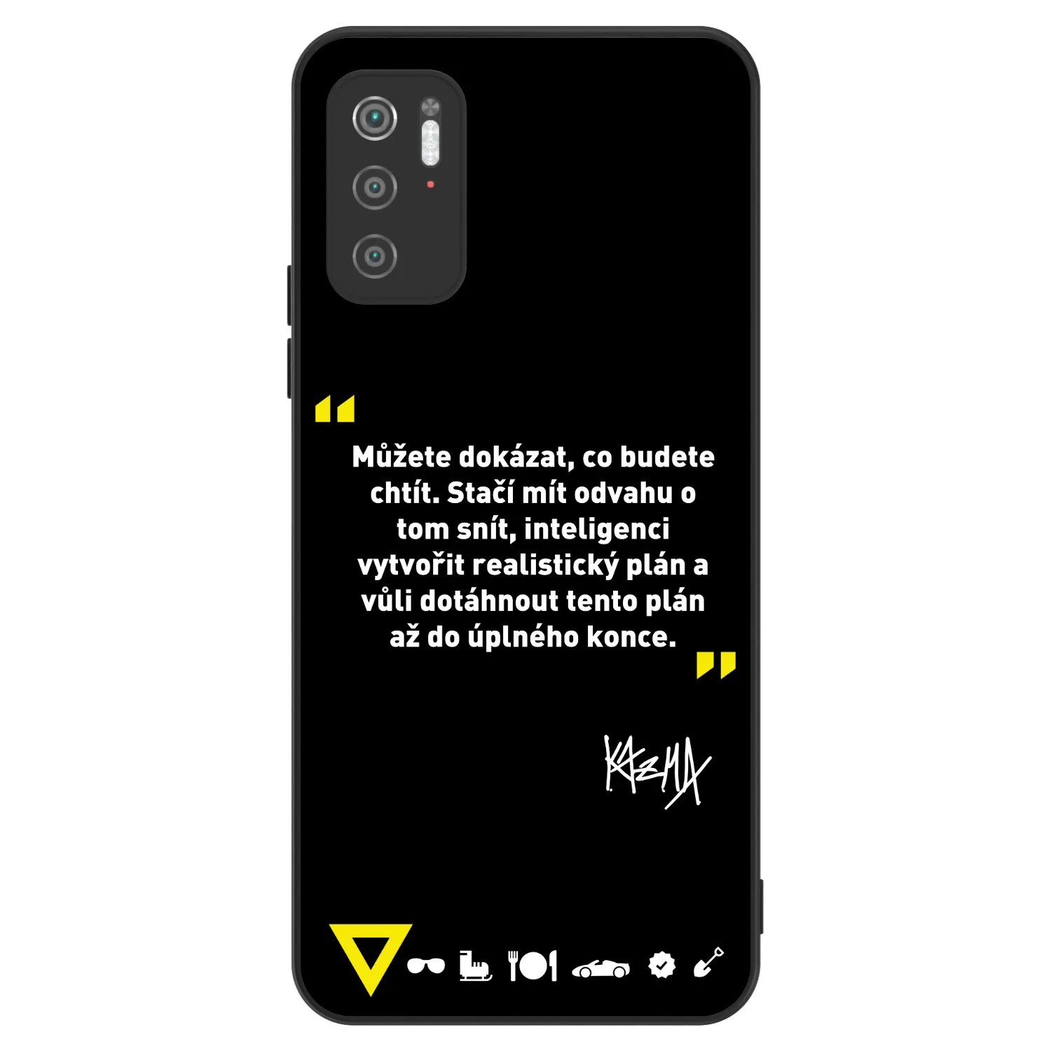 Picasee ULTIMATE CASE pro Xiaomi Poco M3 Pro 5G - Kazma - MŮŽETE DOKÁZAT, CO BUDETE CHTÍT