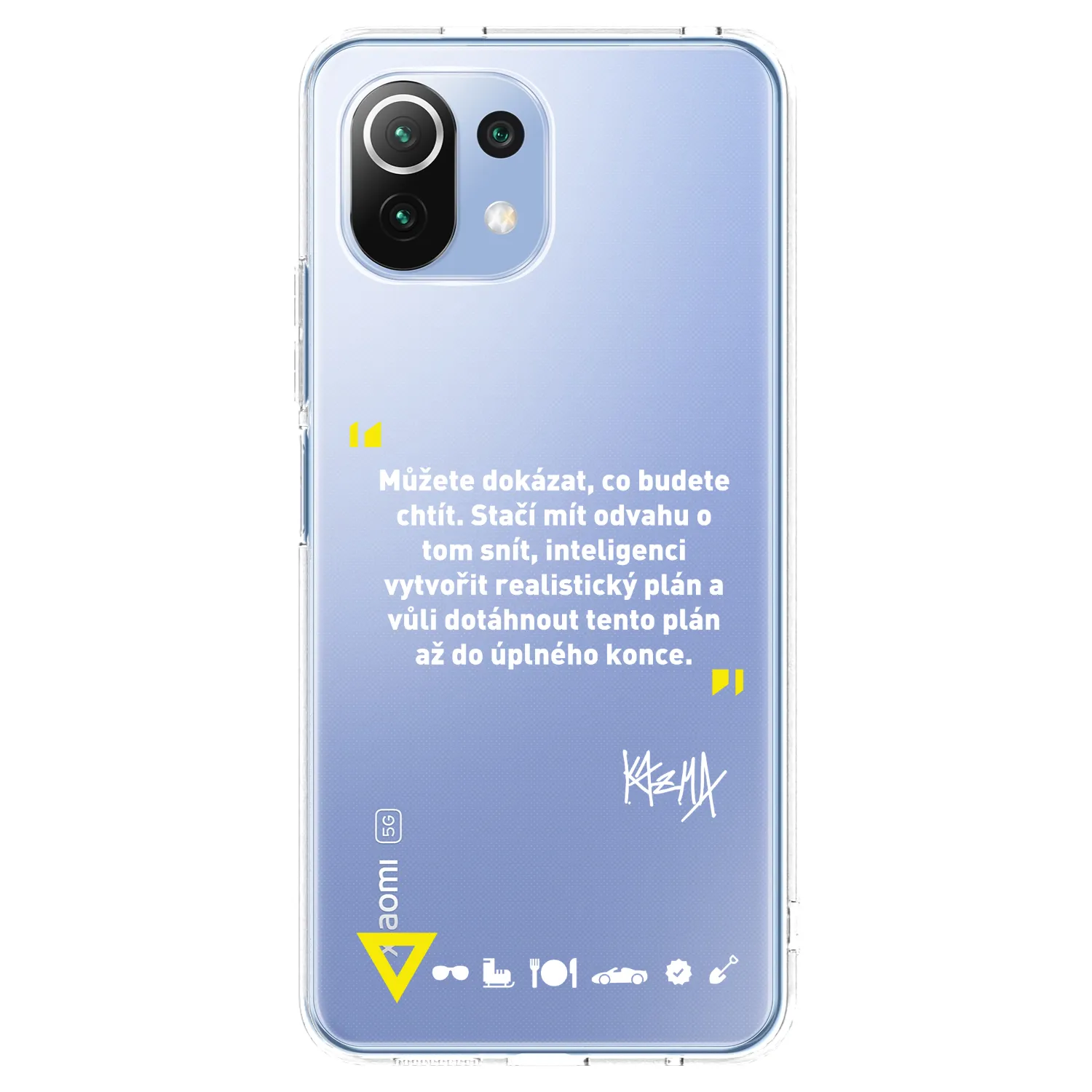 Picasee silikonový průhledný obal pro Xiaomi 11 Lite 5G NE - Kazma - MŮŽETE DOKÁZAT, CO BUDETE CHTÍT