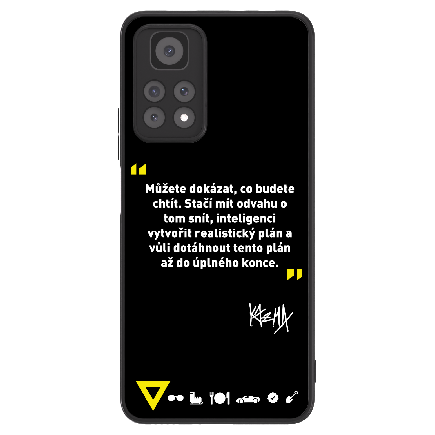 Picasee ULTIMATE CASE pro Xiaomi Redmi Note 11 Pro 5G - Kazma - MŮŽETE DOKÁZAT, CO BUDETE CHTÍT