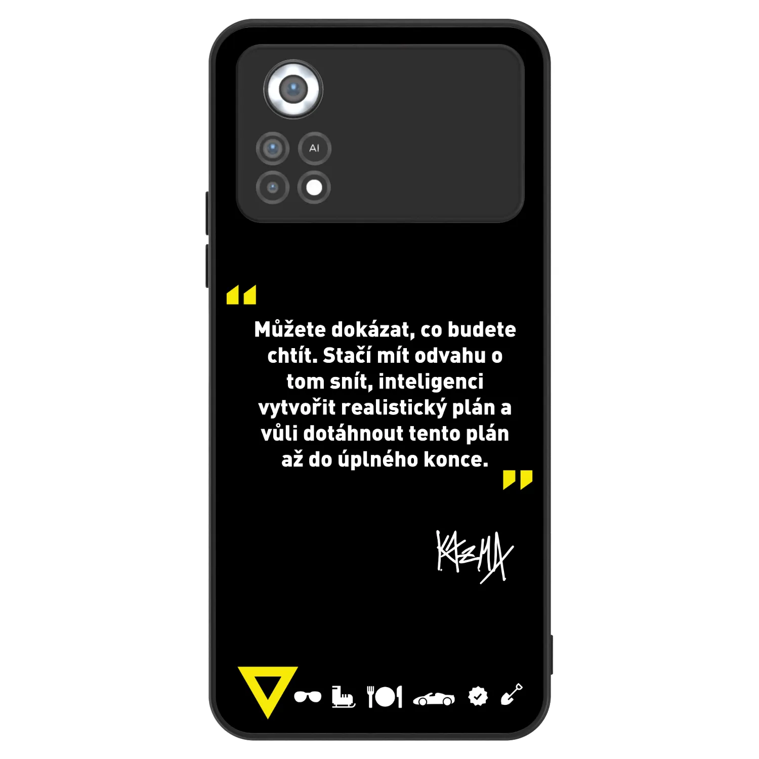 Picasee ULTIMATE CASE pro Xiaomi Poco X4 Pro 5G - Kazma - MŮŽETE DOKÁZAT, CO BUDETE CHTÍT