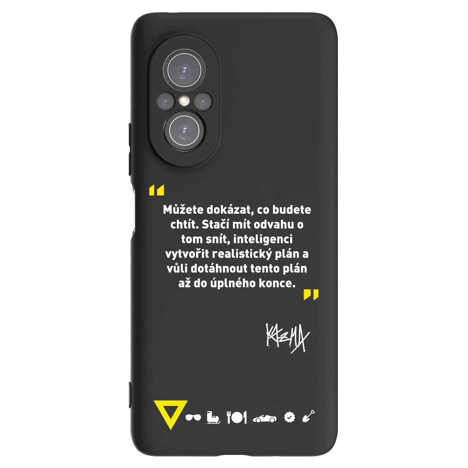 Picasee silikonový černý obal pro Huawei Nova 9 SE - Kazma - MŮŽETE DOKÁZAT, CO BUDETE CHTÍT
