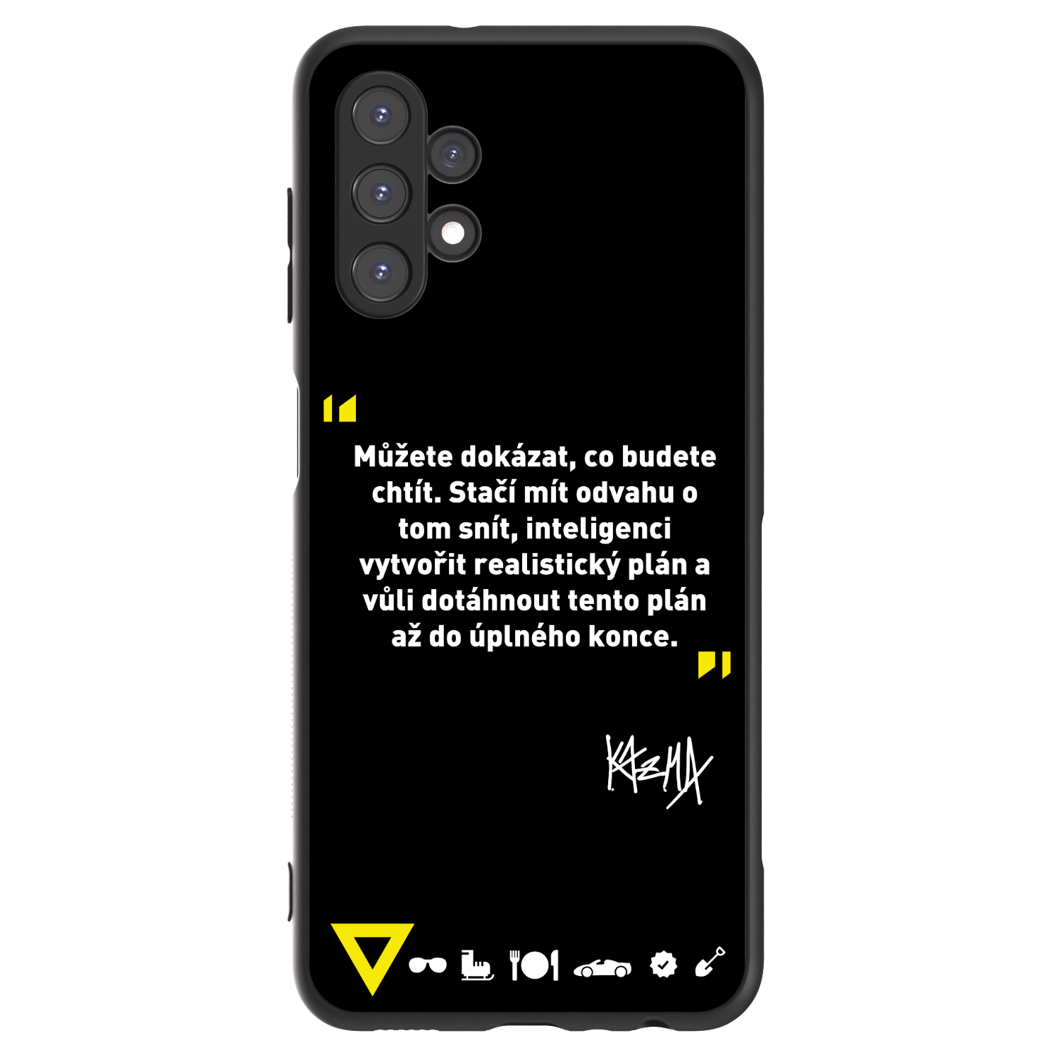 Picasee ULTIMATE CASE pro Samsung Galaxy A13 4G A135 - Kazma - MŮŽETE DOKÁZAT, CO BUDETE CHTÍT