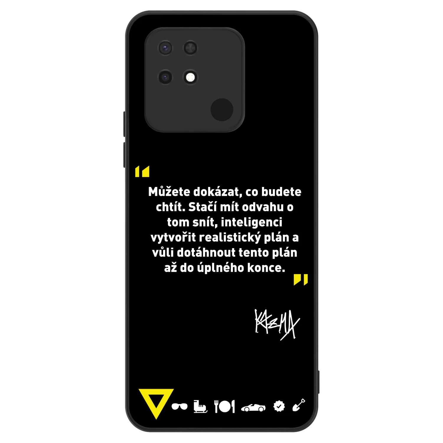 Picasee ULTIMATE CASE pro Xiaomi Redmi 10C - Kazma - MŮŽETE DOKÁZAT, CO BUDETE CHTÍT