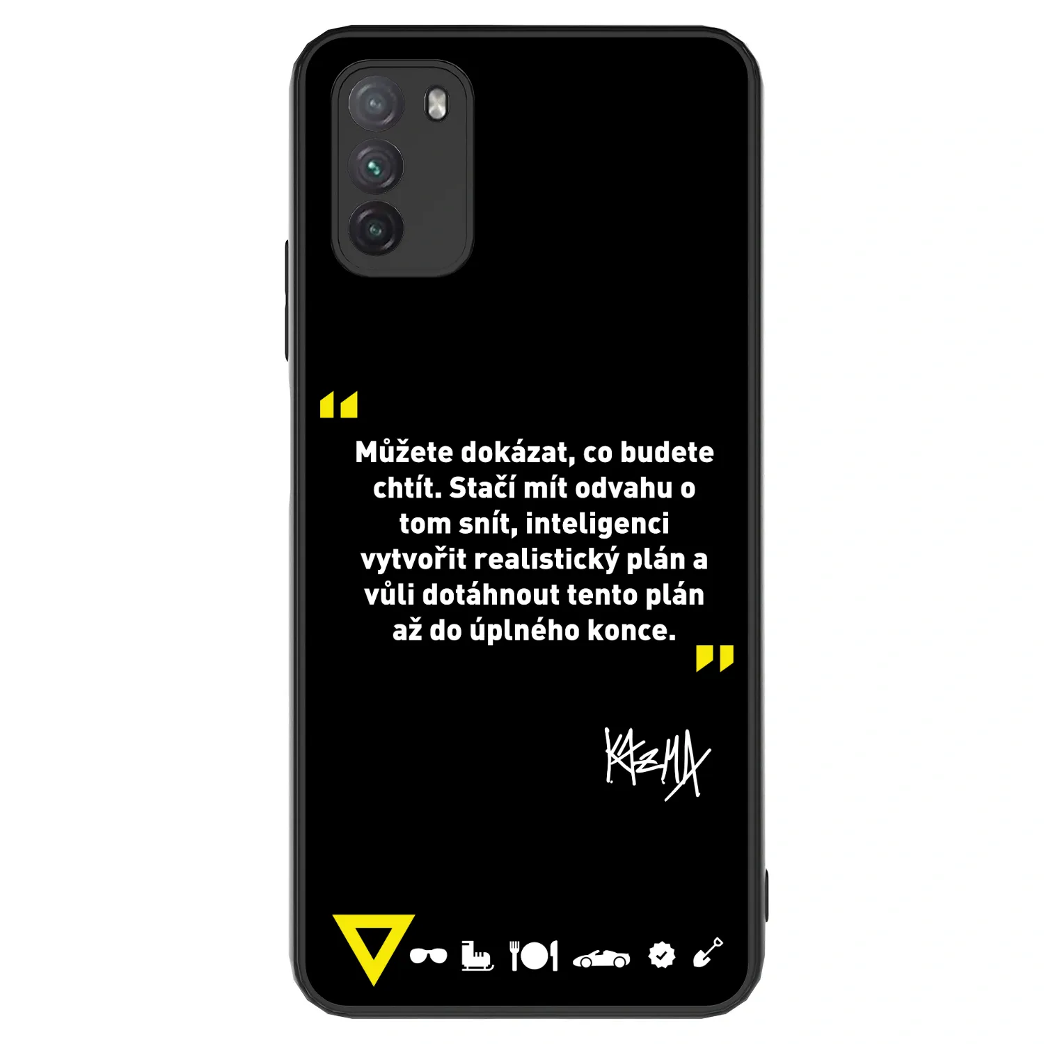 Picasee ULTIMATE CASE pro Xiaomi Poco M3 - Kazma - MŮŽETE DOKÁZAT, CO BUDETE CHTÍT
