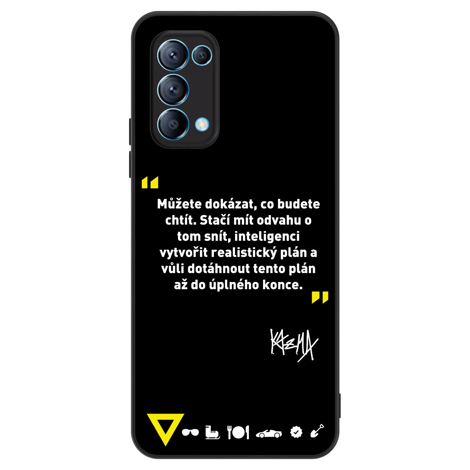 Picasee ULTIMATE CASE pro OPPO Reno 5 5G - Kazma - MŮŽETE DOKÁZAT, CO BUDETE CHTÍT