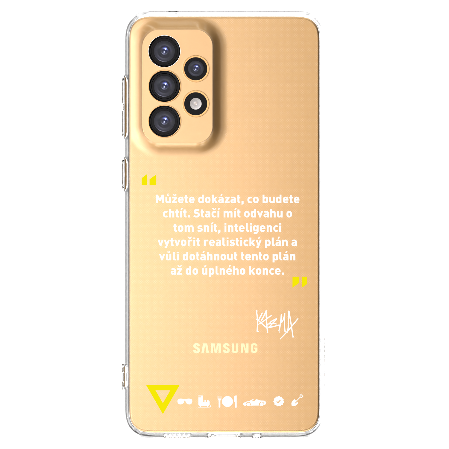 Picasee silikonový průhledný obal pro Samsung Galaxy A33 5G A336 - Kazma - MŮŽETE DOKÁZAT, CO BUDETE CHTÍT