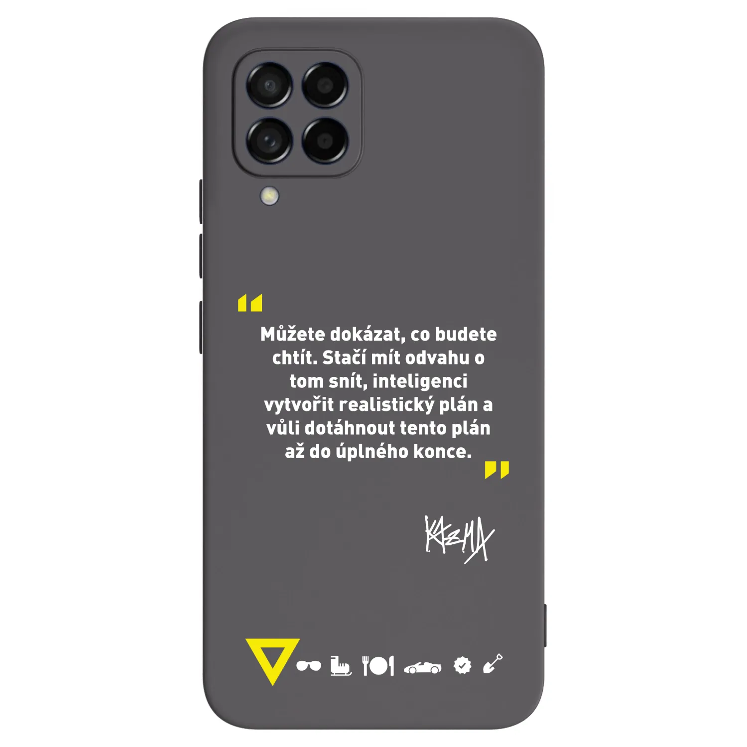 Picasee silikonový černý obal pro Samsung Galaxy M53 5G - Kazma - MŮŽETE DOKÁZAT, CO BUDETE CHTÍT