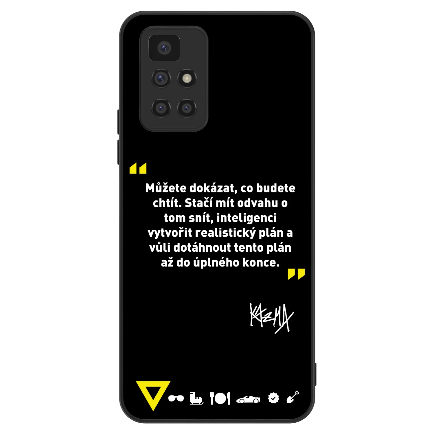 Picasee ULTIMATE CASE pro Xiaomi Redmi 10 (2022) - Kazma - MŮŽETE DOKÁZAT, CO BUDETE CHTÍT