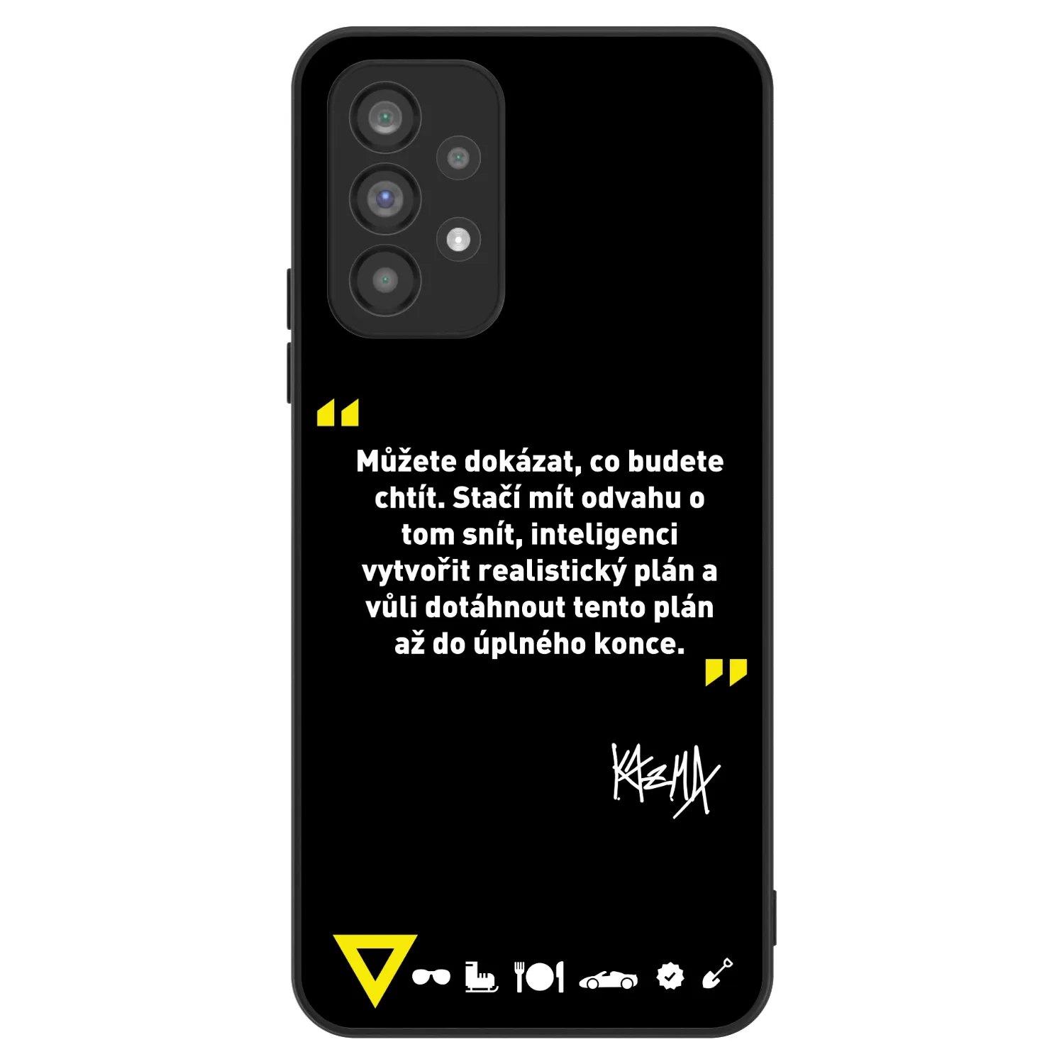 Picasee ULTIMATE CASE pro Samsung Galaxy A73 5G - Kazma - MŮŽETE DOKÁZAT, CO BUDETE CHTÍT