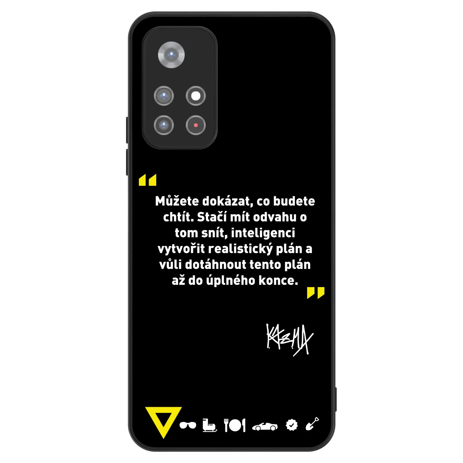 Picasee ULTIMATE CASE pro Xiaomi Redmi Note 11S 5G - Kazma - MŮŽETE DOKÁZAT, CO BUDETE CHTÍT
