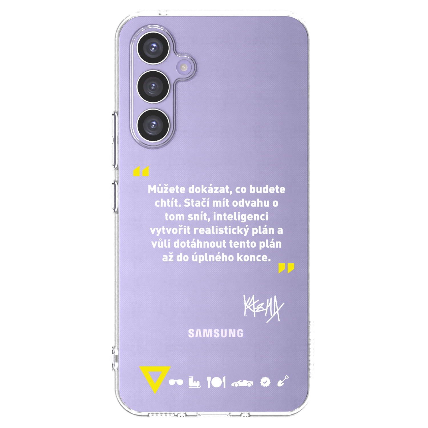 Picasee silikonový průhledný obal pro Samsung Galaxy A54 5G A546B - Kazma - MŮŽETE DOKÁZAT, CO BUDETE CHTÍT