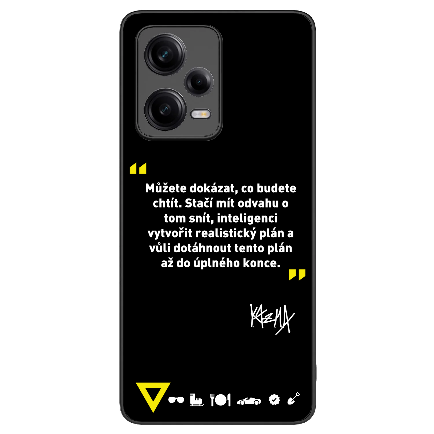 Picasee ULTIMATE CASE pro Xiaomi Redmi Note 12 Pro 5G - Kazma - MŮŽETE DOKÁZAT, CO BUDETE CHTÍT