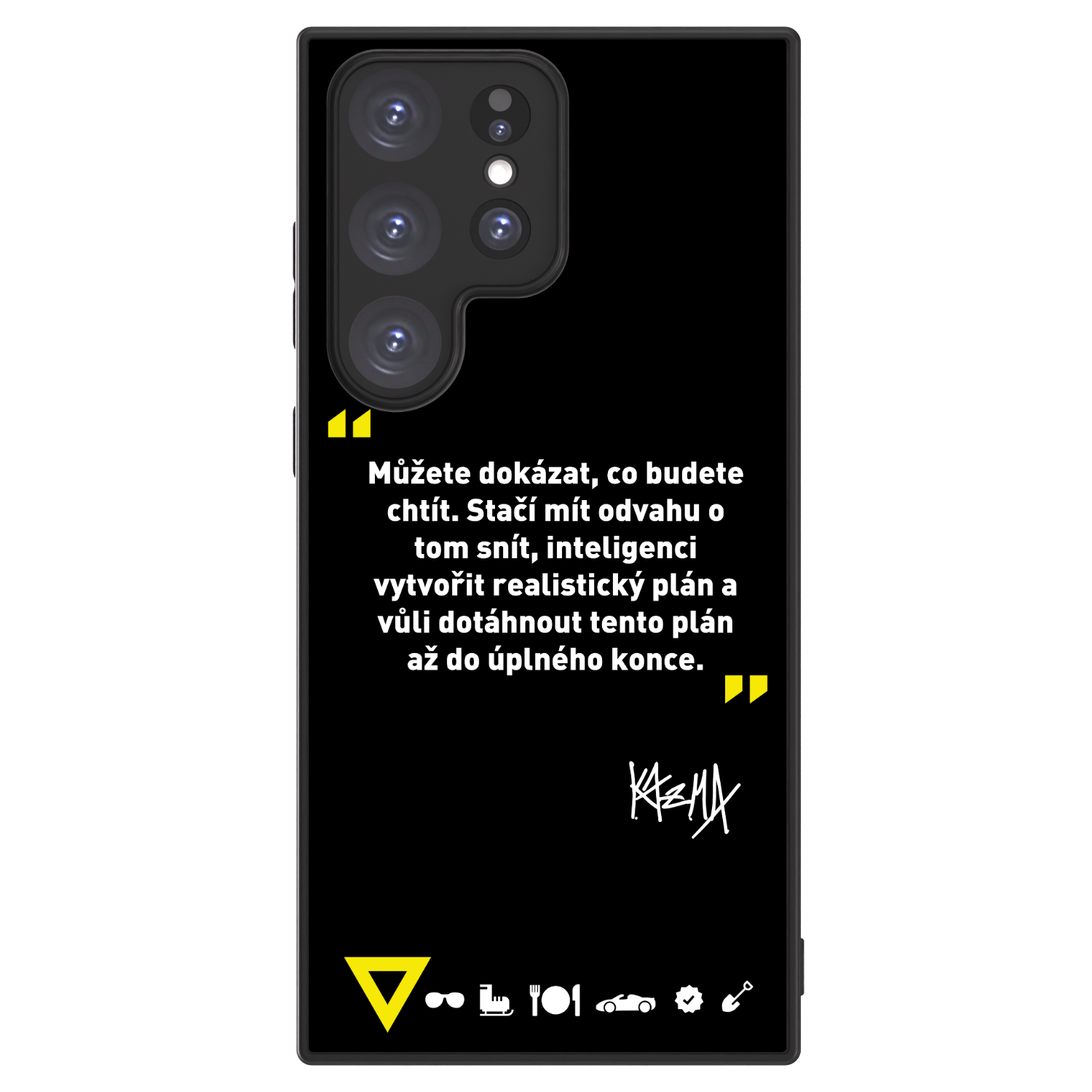 Picasee ULTIMATE CASE PowerShare pro Samsung Galaxy S23 Ultra 5G - Kazma - MŮŽETE DOKÁZAT, CO BUDETE CHTÍT