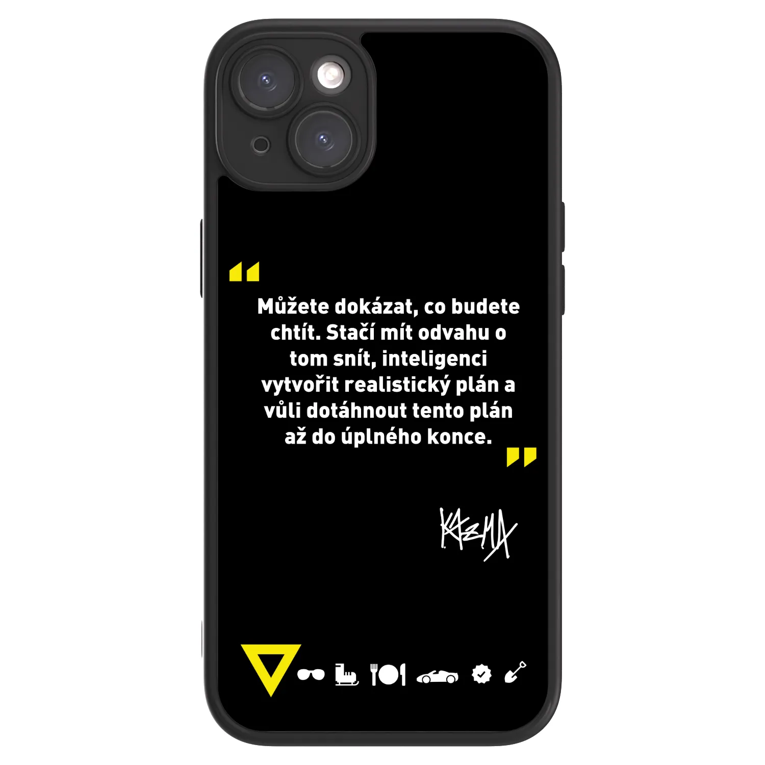 Picasee ULTIMATE CASE pro Apple iPhone 15 Plus - Kazma - MŮŽETE DOKÁZAT, CO BUDETE CHTÍT