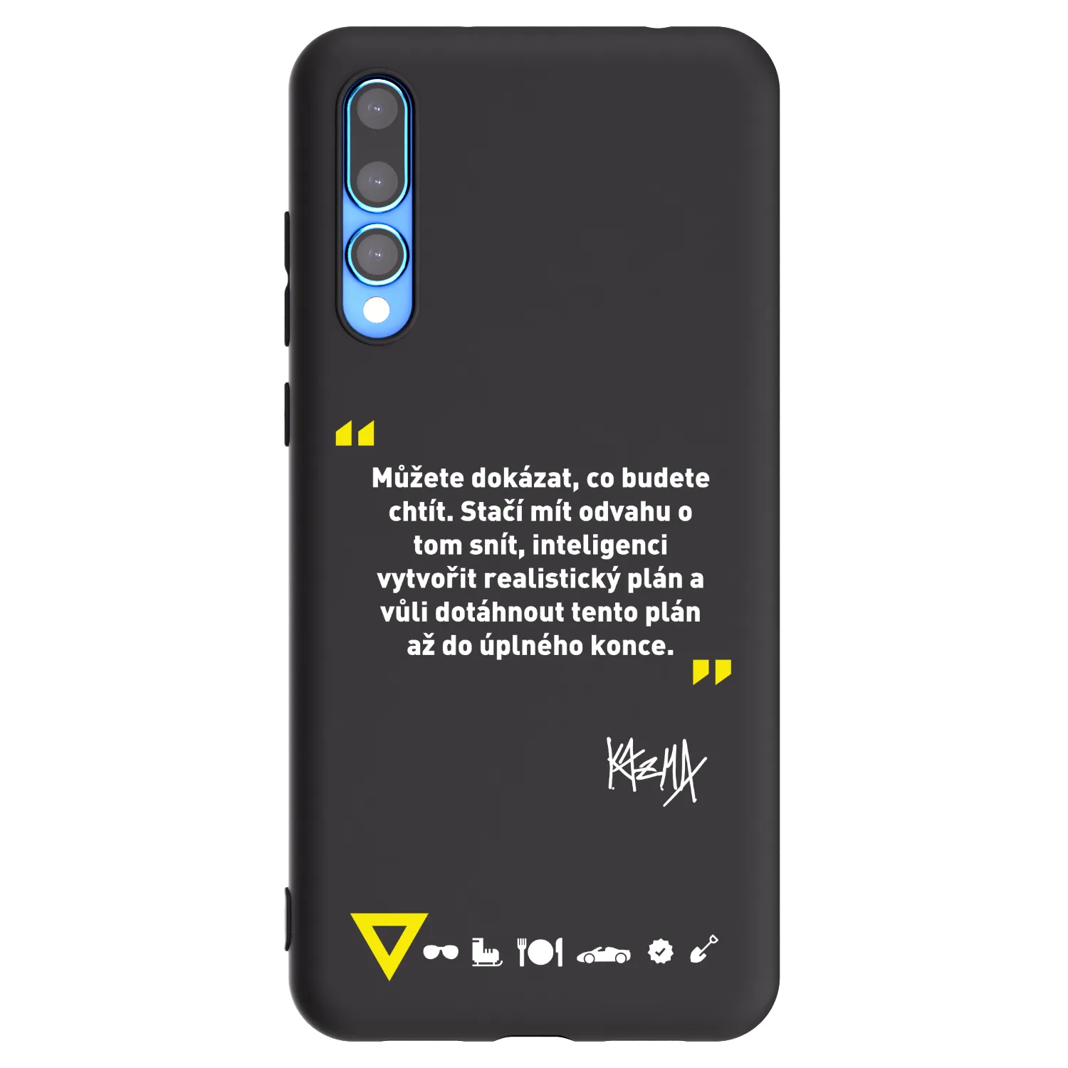 Picasee silikonový černý obal pro Huawei P20 Pro - Kazma - MŮŽETE DOKÁZAT, CO BUDETE CHTÍT