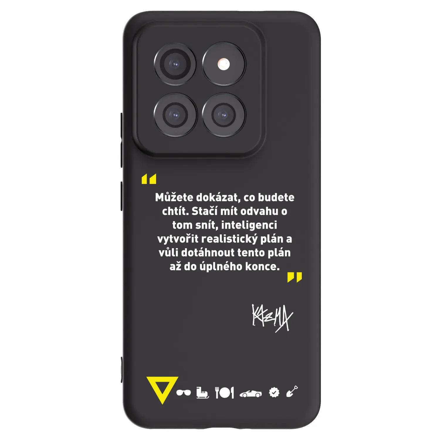 Picasee silikonový černý obal pro Xiaomi 14 Pro - Kazma - MŮŽETE DOKÁZAT, CO BUDETE CHTÍT