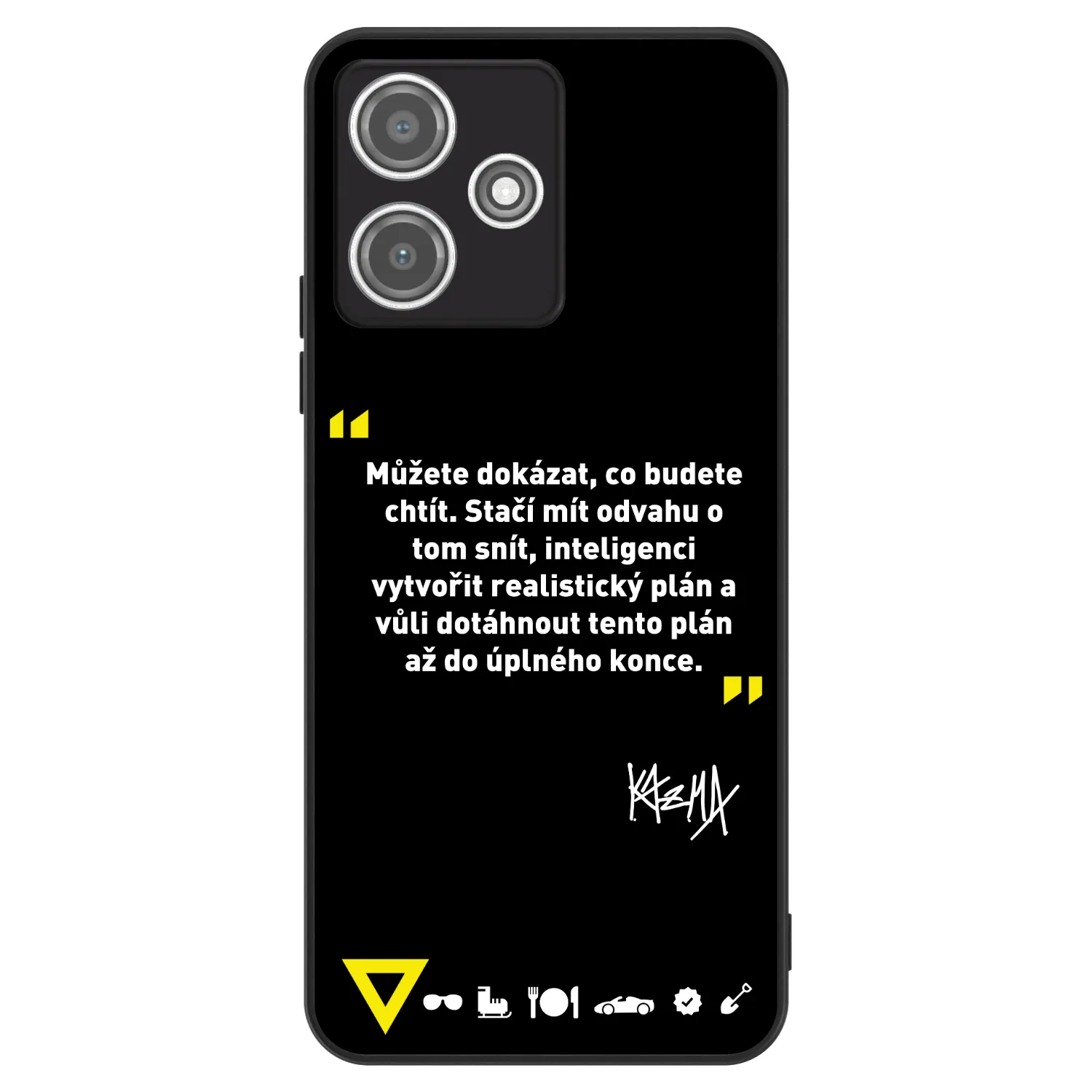 Picasee ULTIMATE CASE pro Xiaomi Redmi 12 5G - Kazma - MŮŽETE DOKÁZAT, CO BUDETE CHTÍT