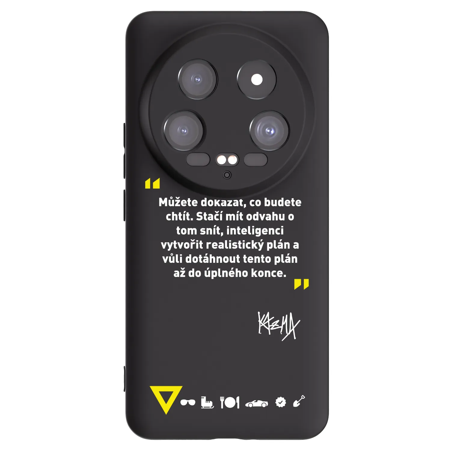 Picasee silikonový černý obal pro Xiaomi 14 Ultra - Kazma - MŮŽETE DOKÁZAT, CO BUDETE CHTÍT