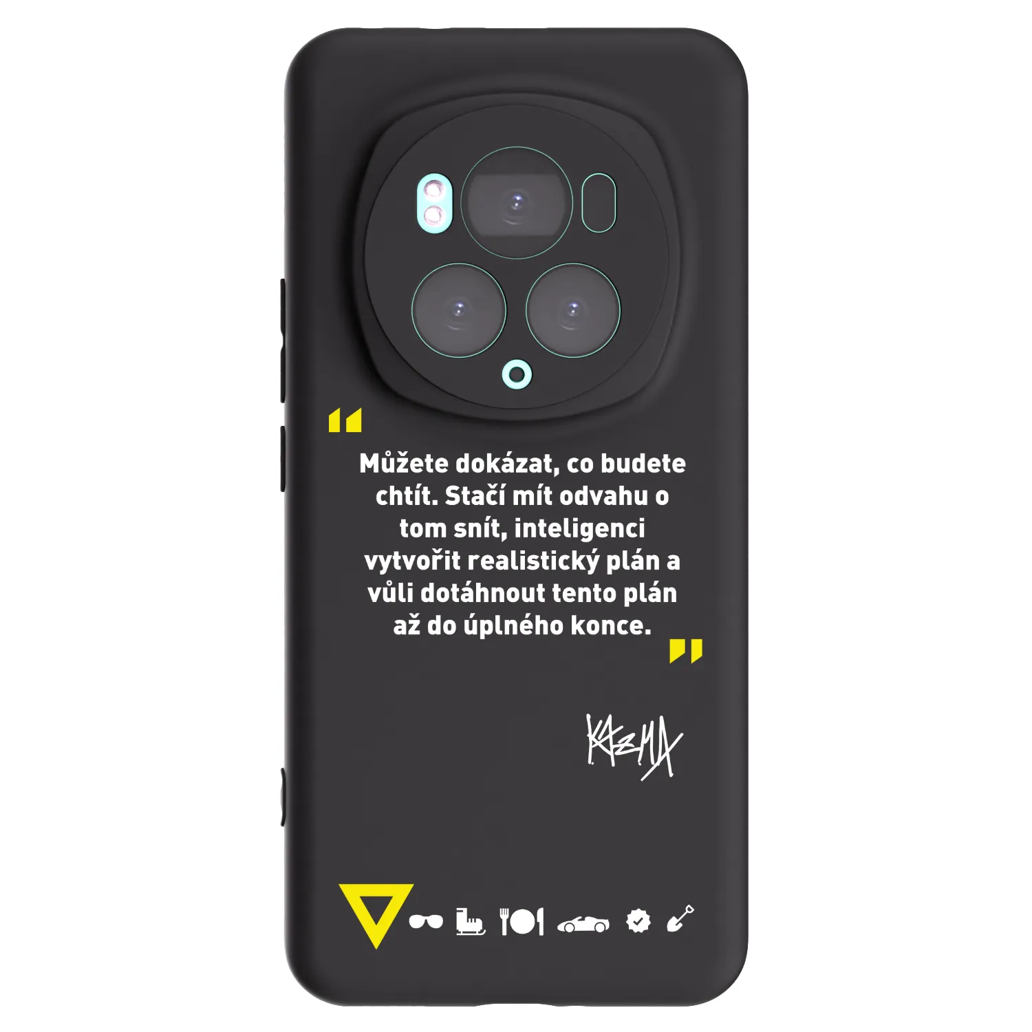 Picasee silikonový černý obal pro Honor Magic6 Pro - Kazma - MŮŽETE DOKÁZAT, CO BUDETE CHTÍT