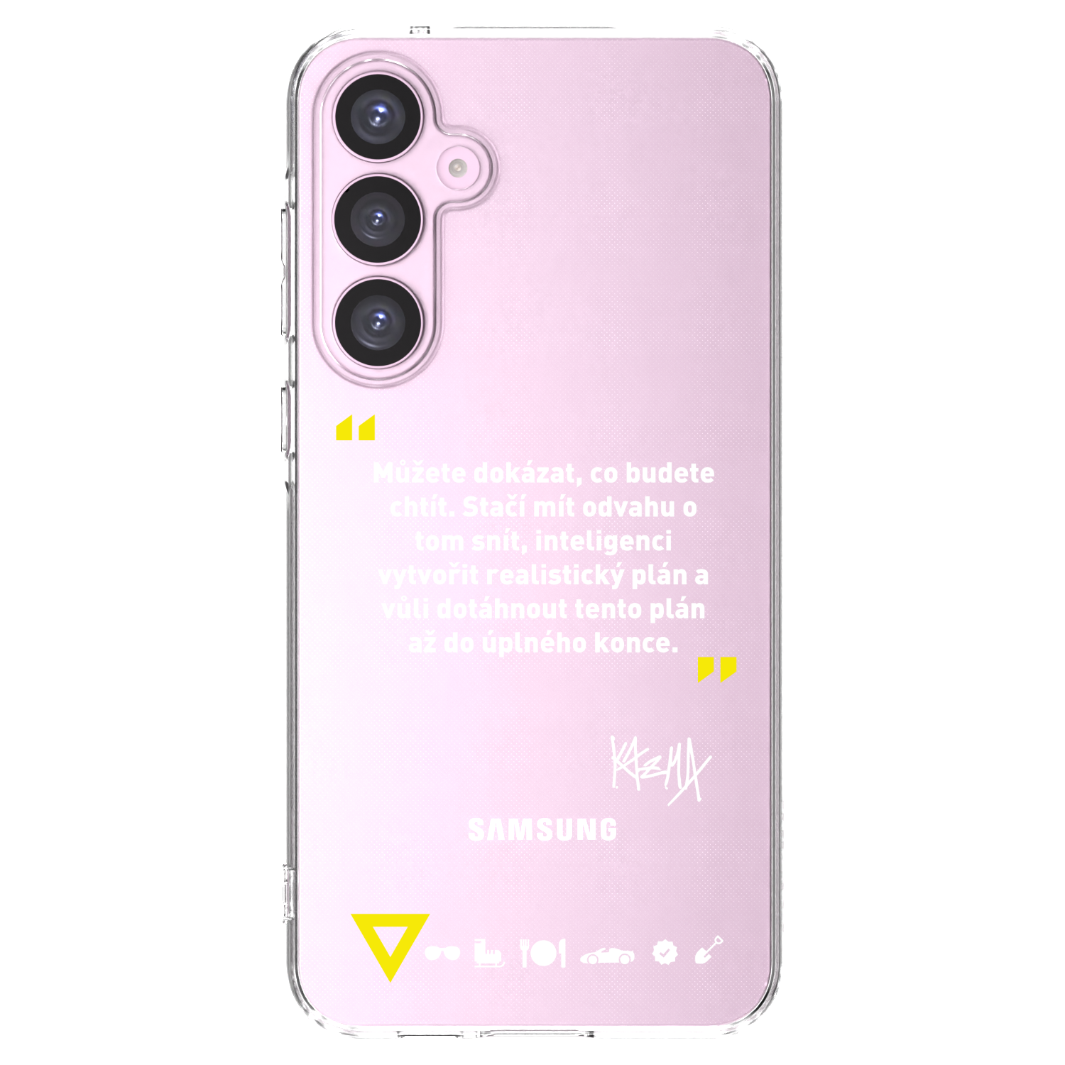 Picasee silikonový průhledný obal pro Samsung Galaxy A55 5G A556B - Kazma - MŮŽETE DOKÁZAT, CO BUDETE CHTÍT