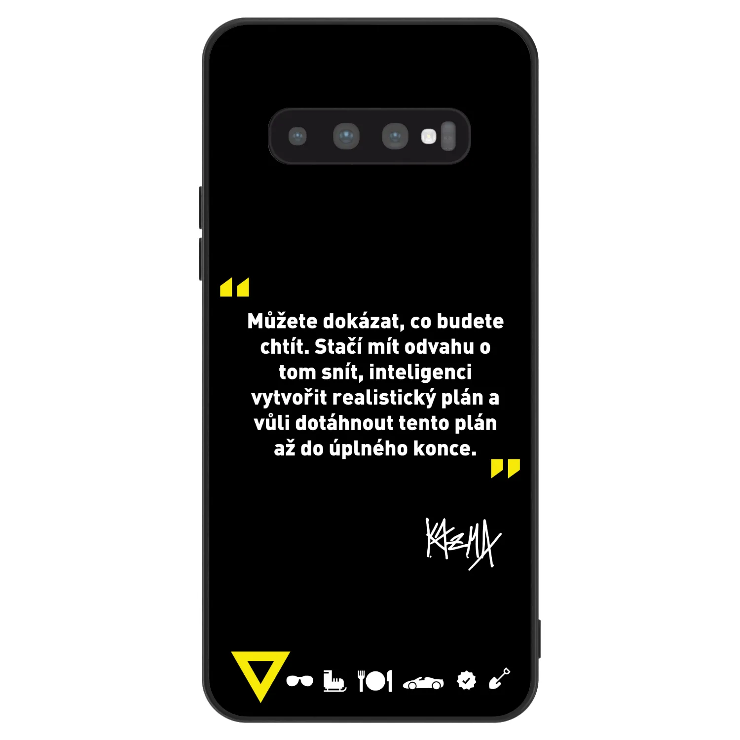 Picasee ULTIMATE CASE pro Samsung Galaxy S10 Plus G975 - Kazma - MŮŽETE DOKÁZAT, CO BUDETE CHTÍT