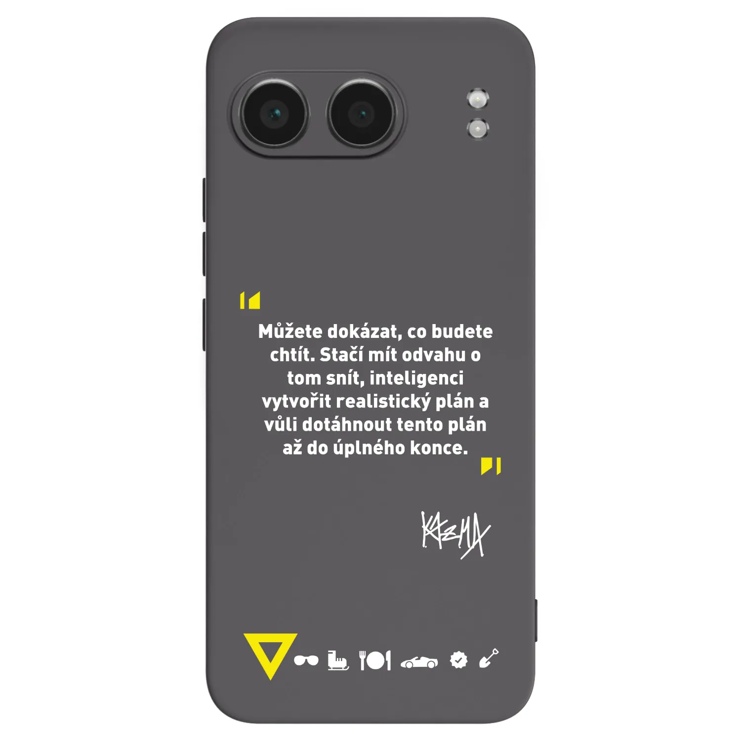 Picasee silikonový černý obal pro OnePlus Nord 4 - Kazma - MŮŽETE DOKÁZAT, CO BUDETE CHTÍT