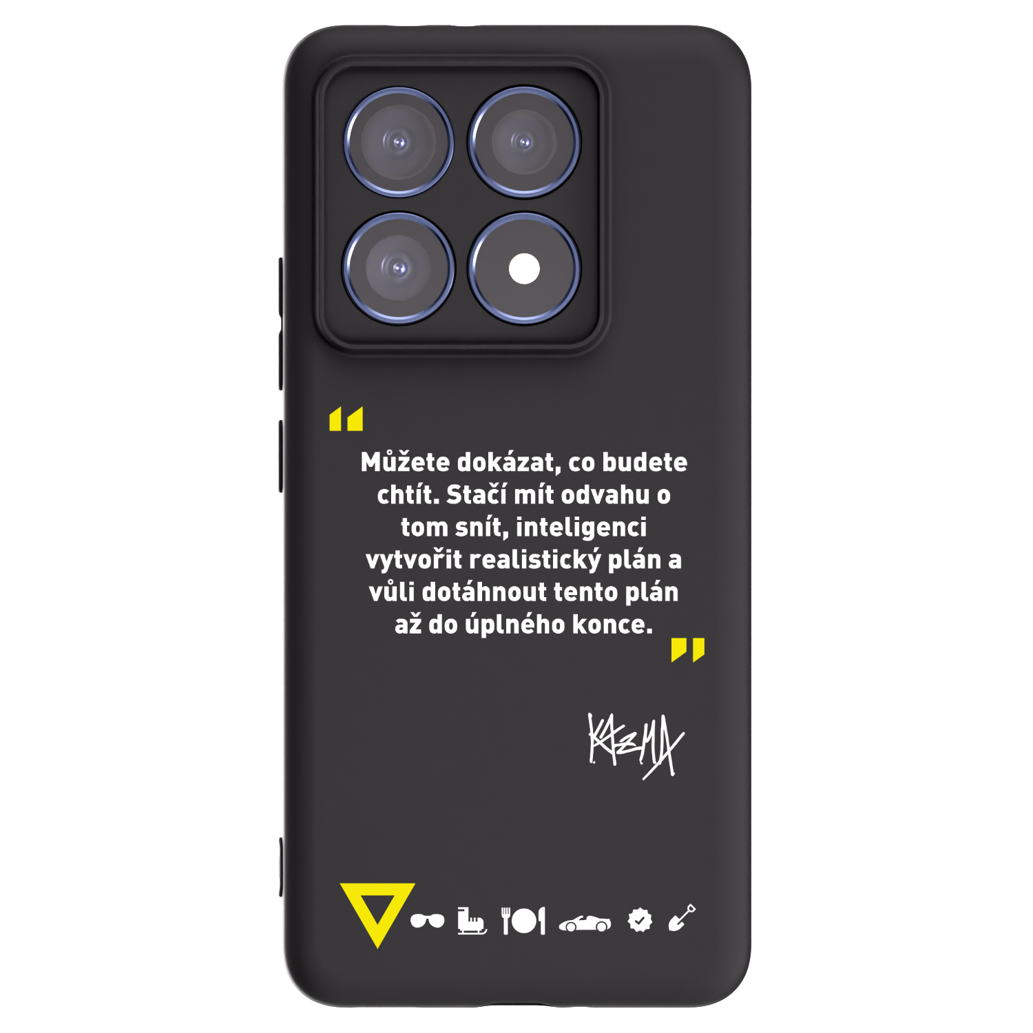 Picasee silikonový černý obal pro Xiaomi 14T Pro - Kazma - MŮŽETE DOKÁZAT, CO BUDETE CHTÍT