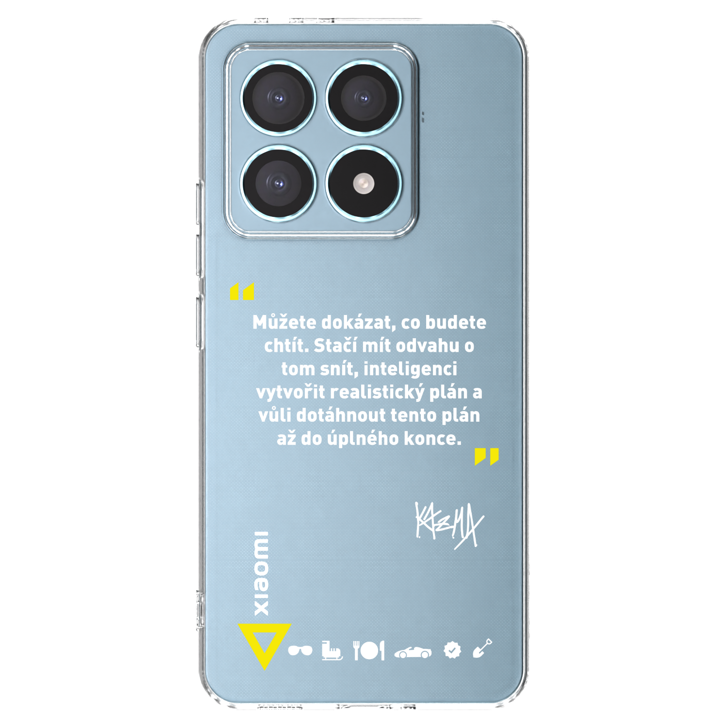 Picasee silikonový průhledný obal pro Xiaomi 14T Pro - Kazma - MŮŽETE DOKÁZAT, CO BUDETE CHTÍT