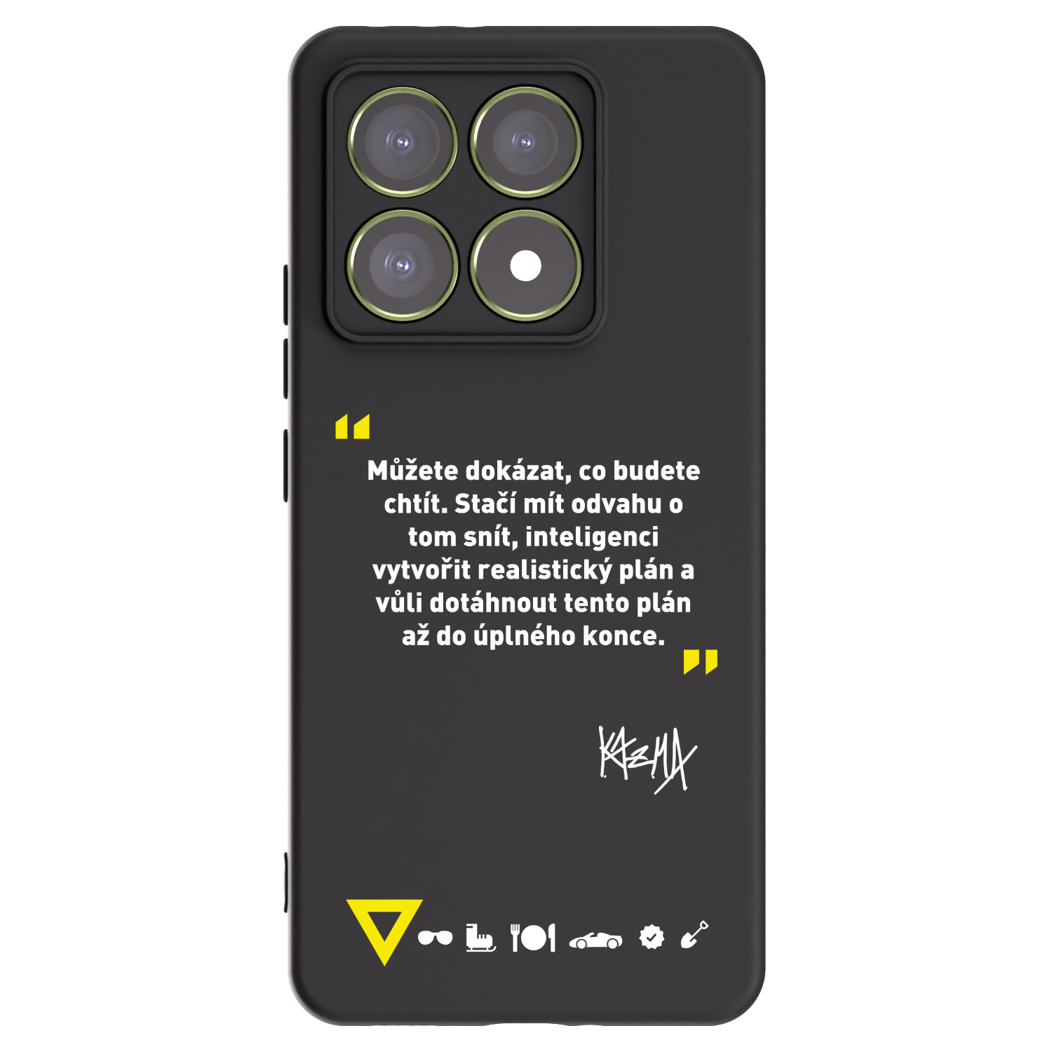 Picasee silikonový černý obal pro Xiaomi 14T - Kazma - MŮŽETE DOKÁZAT, CO BUDETE CHTÍT