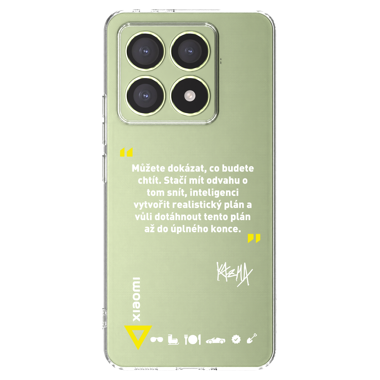 Picasee silikonový průhledný obal pro Xiaomi 14T - Kazma - MŮŽETE DOKÁZAT, CO BUDETE CHTÍT