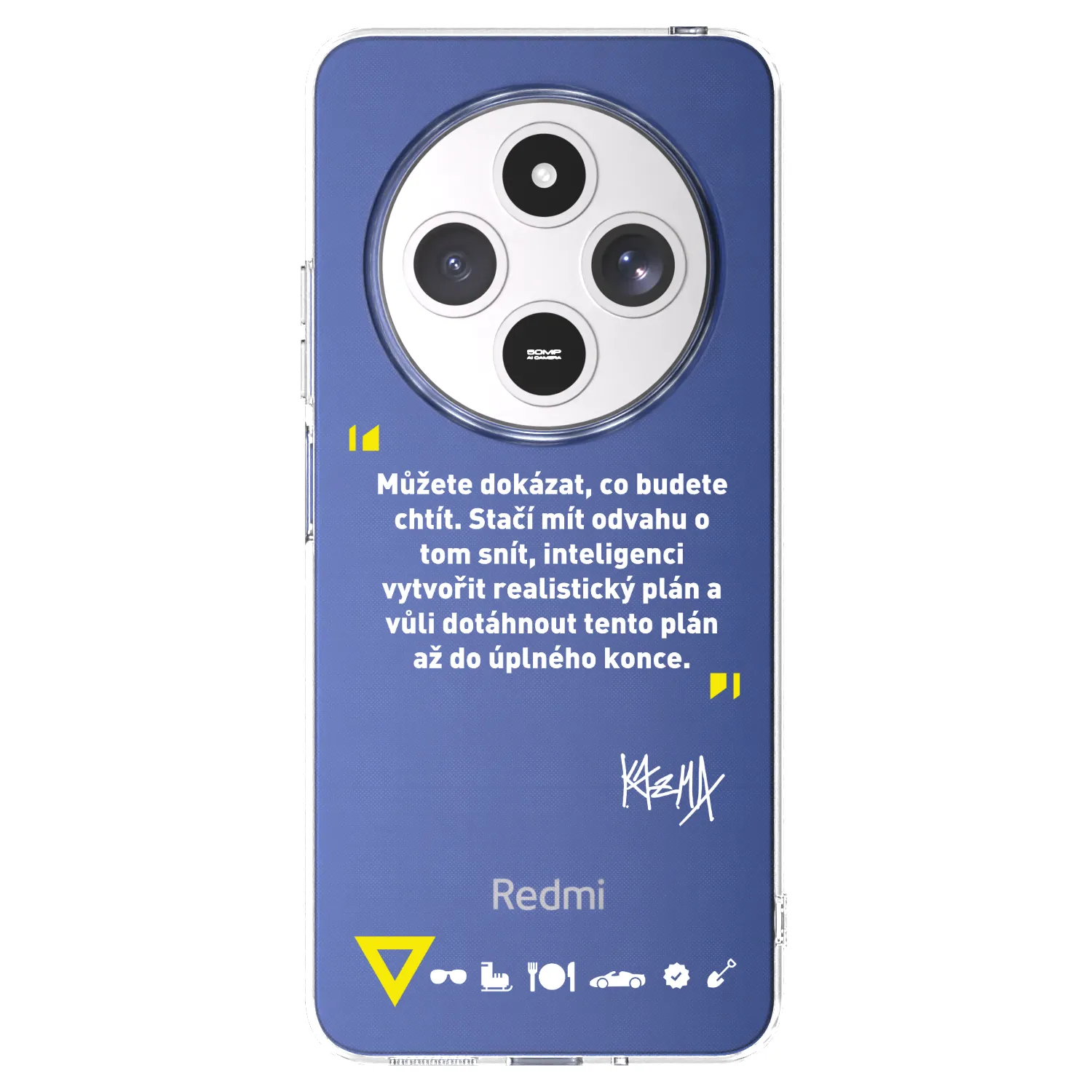 Picasee silikonový průhledný obal pro Xiaomi Redmi 14C - Kazma - MŮŽETE DOKÁZAT, CO BUDETE CHTÍT