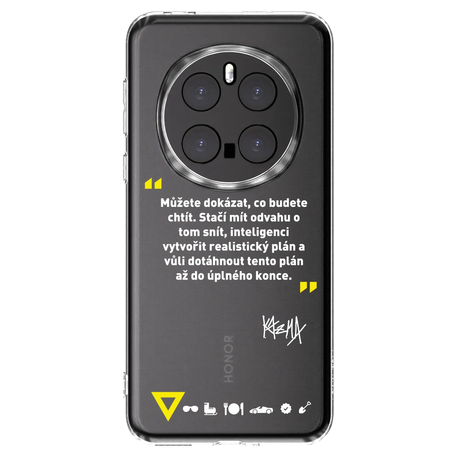 Picasee silikonový průhledný obal pro Honor Magic7 Pro 5G - Kazma - MŮŽETE DOKÁZAT, CO BUDETE CHTÍT