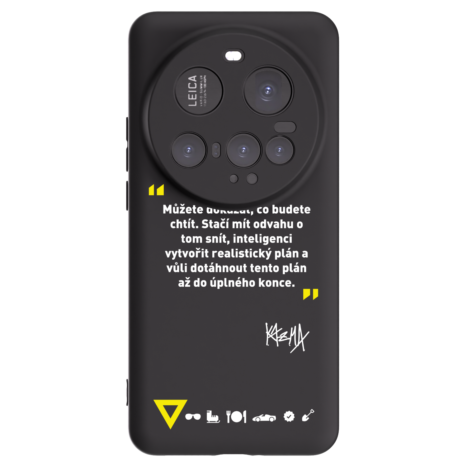 Picasee silikonový černý obal pro Xiaomi 15 Ultra - Kazma - MŮŽETE DOKÁZAT, CO BUDETE CHTÍT