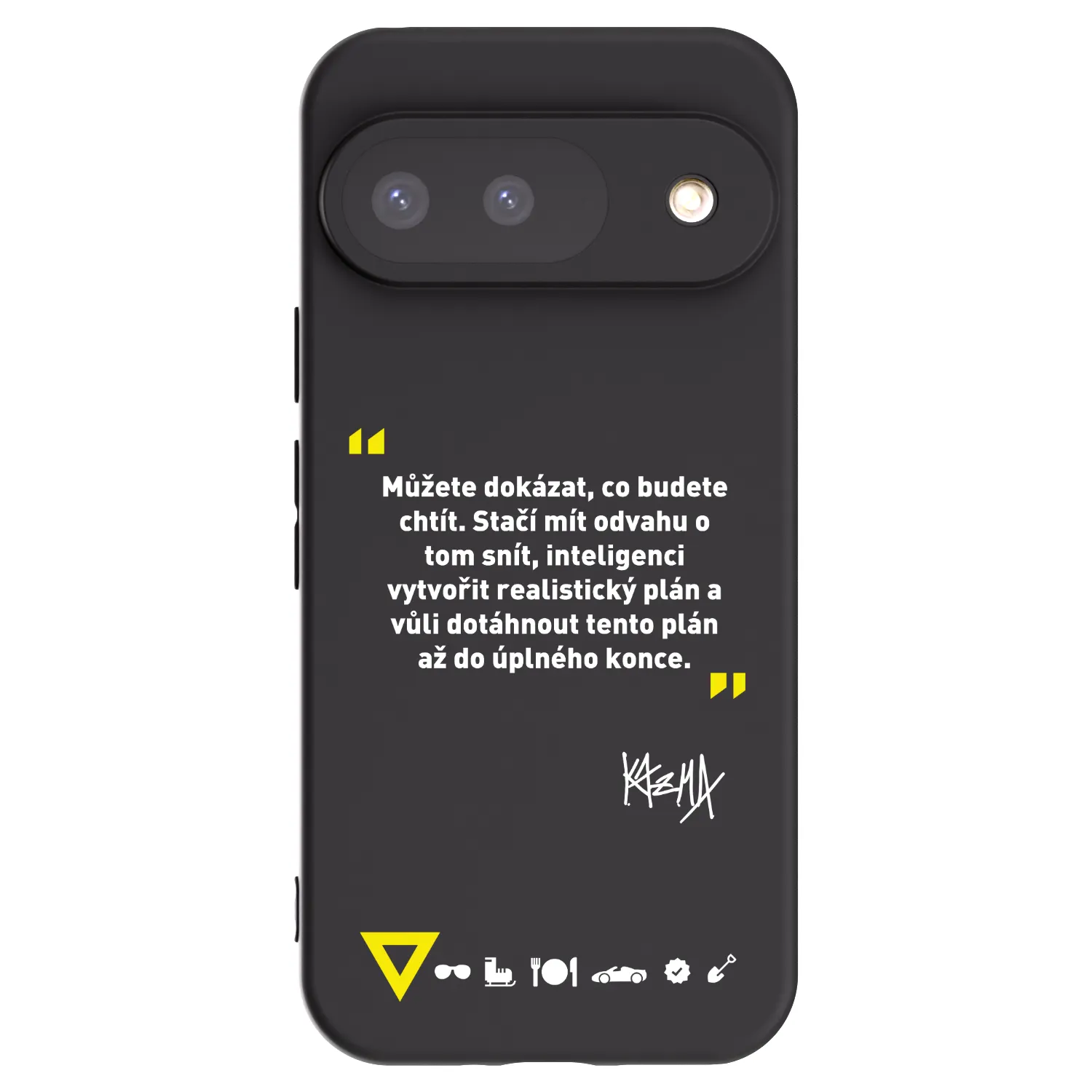 Picasee silikonový černý obal pro Google Pixel 9 - Kazma - MŮŽETE DOKÁZAT, CO BUDETE CHTÍT