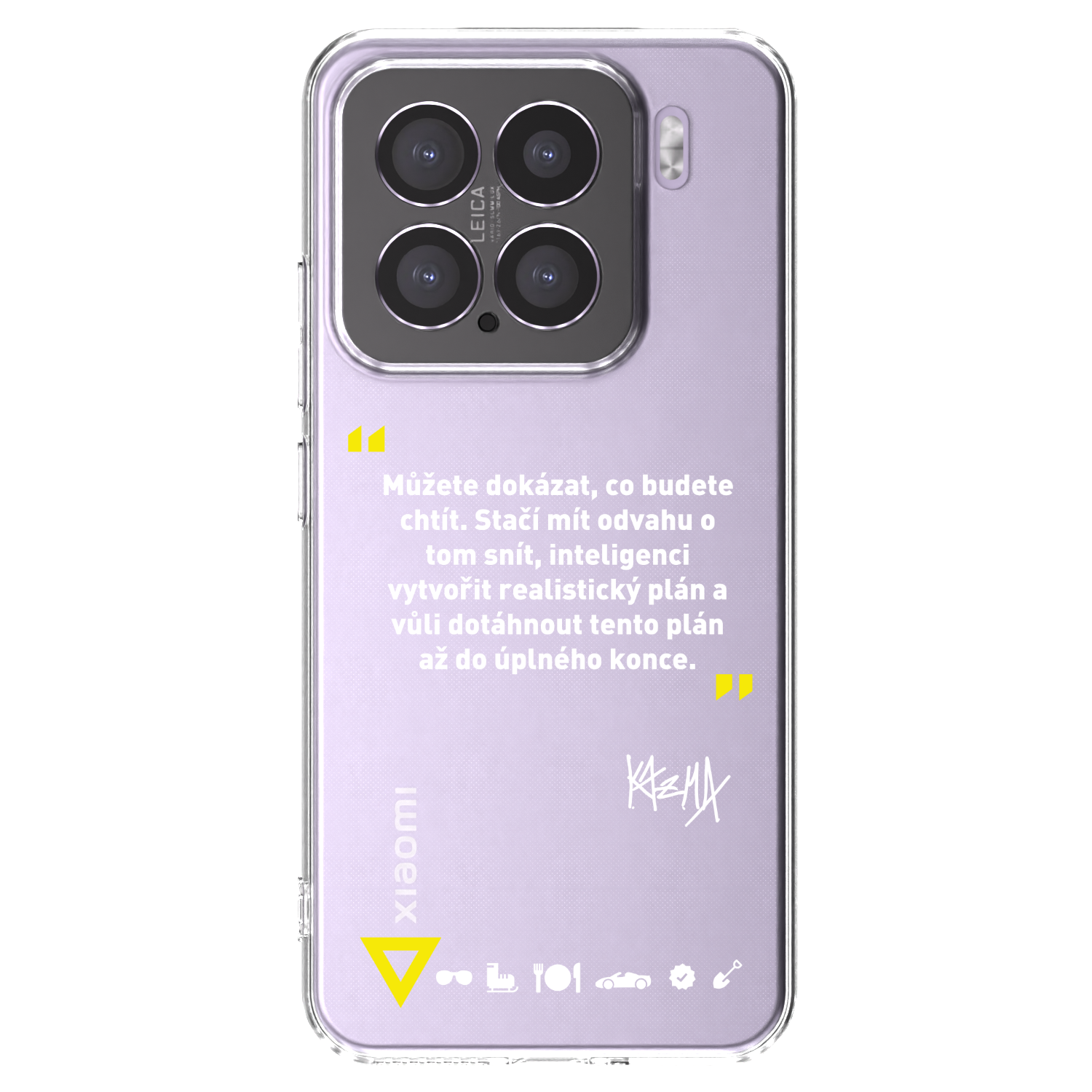 Picasee silikonový průhledný obal pro Xiaomi 15 - Kazma - MŮŽETE DOKÁZAT, CO BUDETE CHTÍT