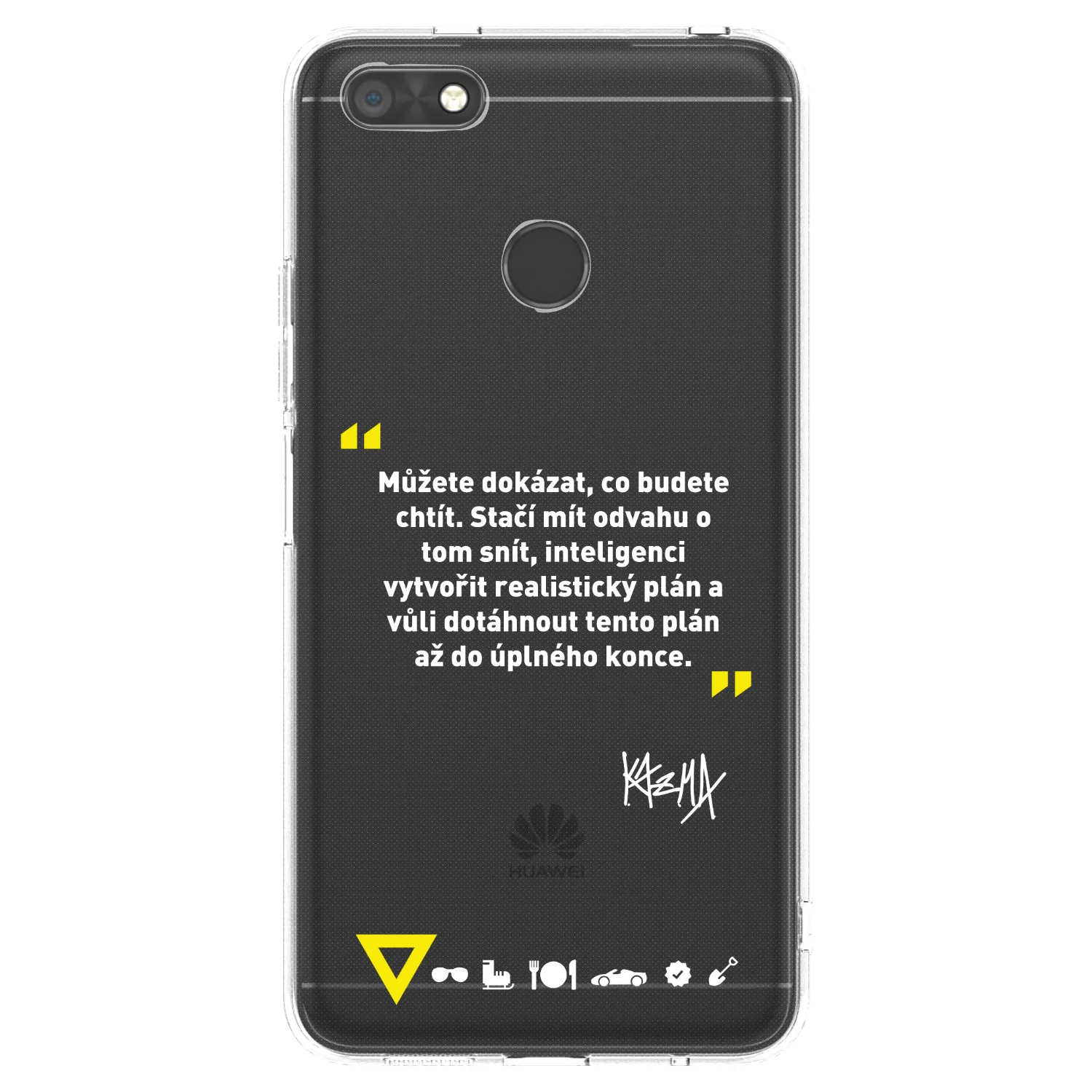 Picasee silikonový průhledný obal pro Huawei P9 Lite Mini - Kazma - MŮŽETE DOKÁZAT, CO BUDETE CHTÍT