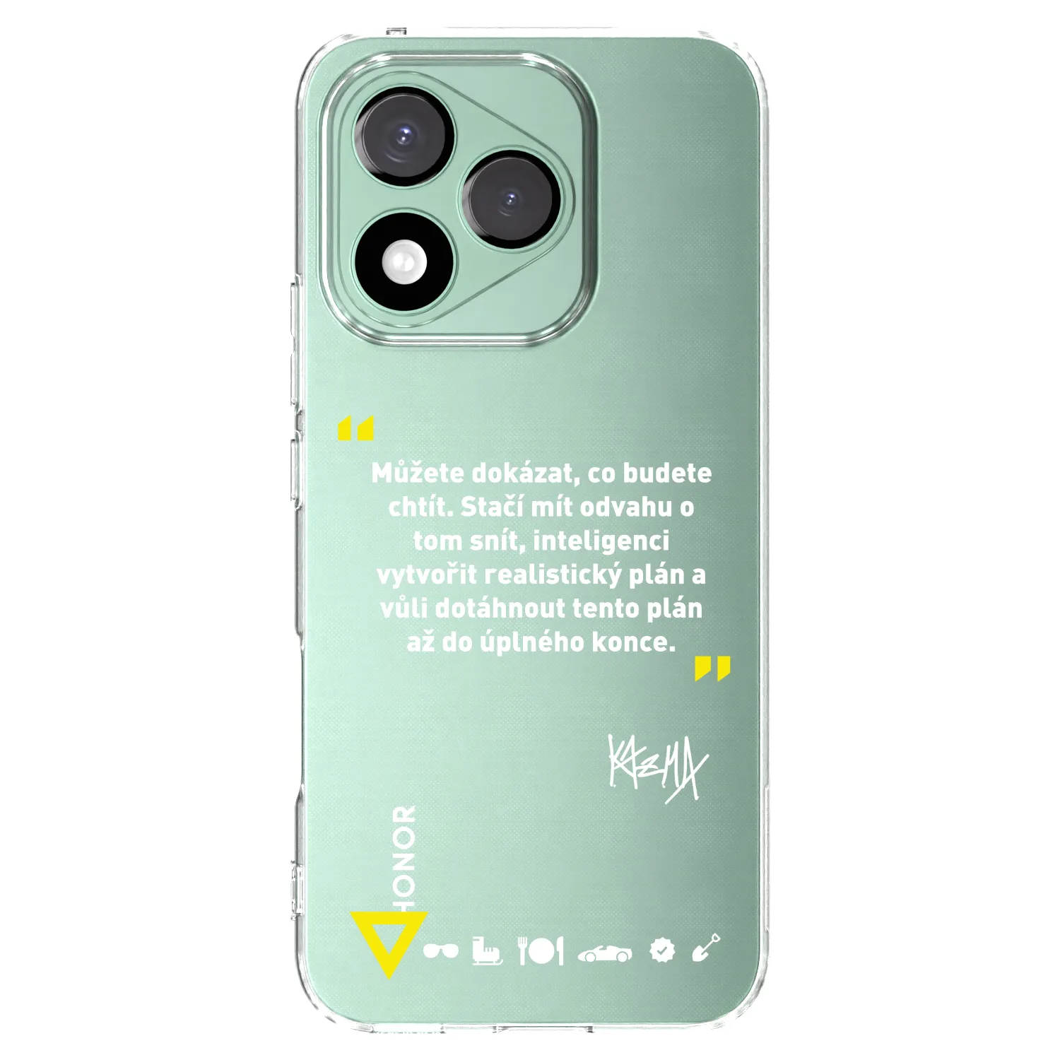 Picasee silikonový průhledný obal pro Honor 400 Lite 5G - Kazma - MŮŽETE DOKÁZAT, CO BUDETE CHTÍT