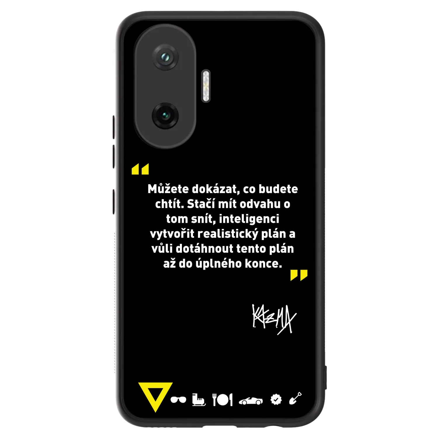Picasee ULTIMATE CASE pro Xiaomi Poco F7 Pro 5G - Kazma - MŮŽETE DOKÁZAT, CO BUDETE CHTÍT