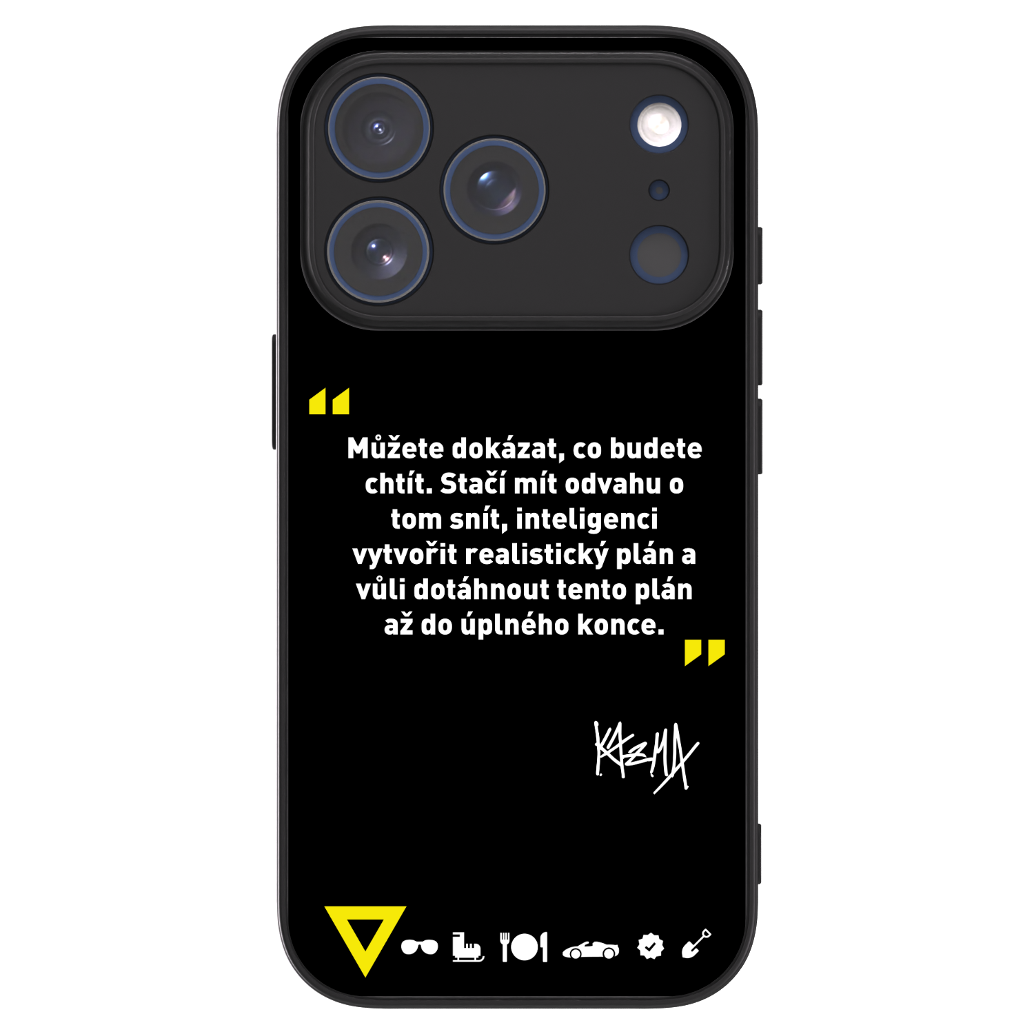Picasee ULTIMATE CASE MagSafe pro Apple iPhone 17 Pro - Kazma - MŮŽETE DOKÁZAT, CO BUDETE CHTÍT