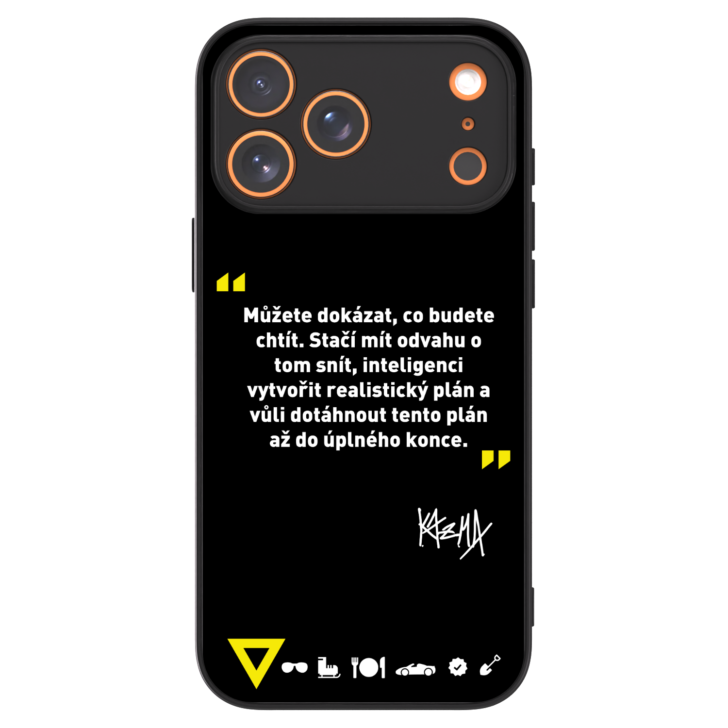 Picasee ULTIMATE CASE MagSafe pro Apple iPhone 17 Pro Max - Kazma - MŮŽETE DOKÁZAT, CO BUDETE CHTÍT