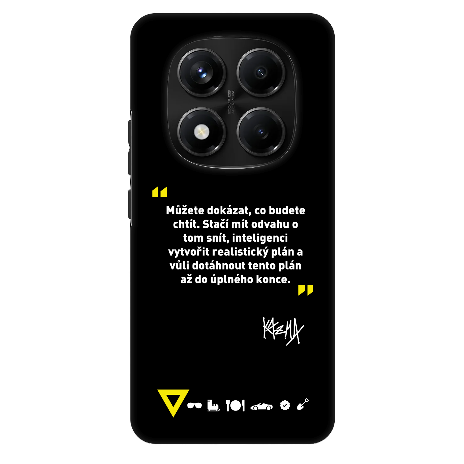Picasee Fashion Case pro Xiaomi Redmi Note 14 Pro+ 5G - Kazma - MŮŽETE DOKÁZAT, CO BUDETE CHTÍT