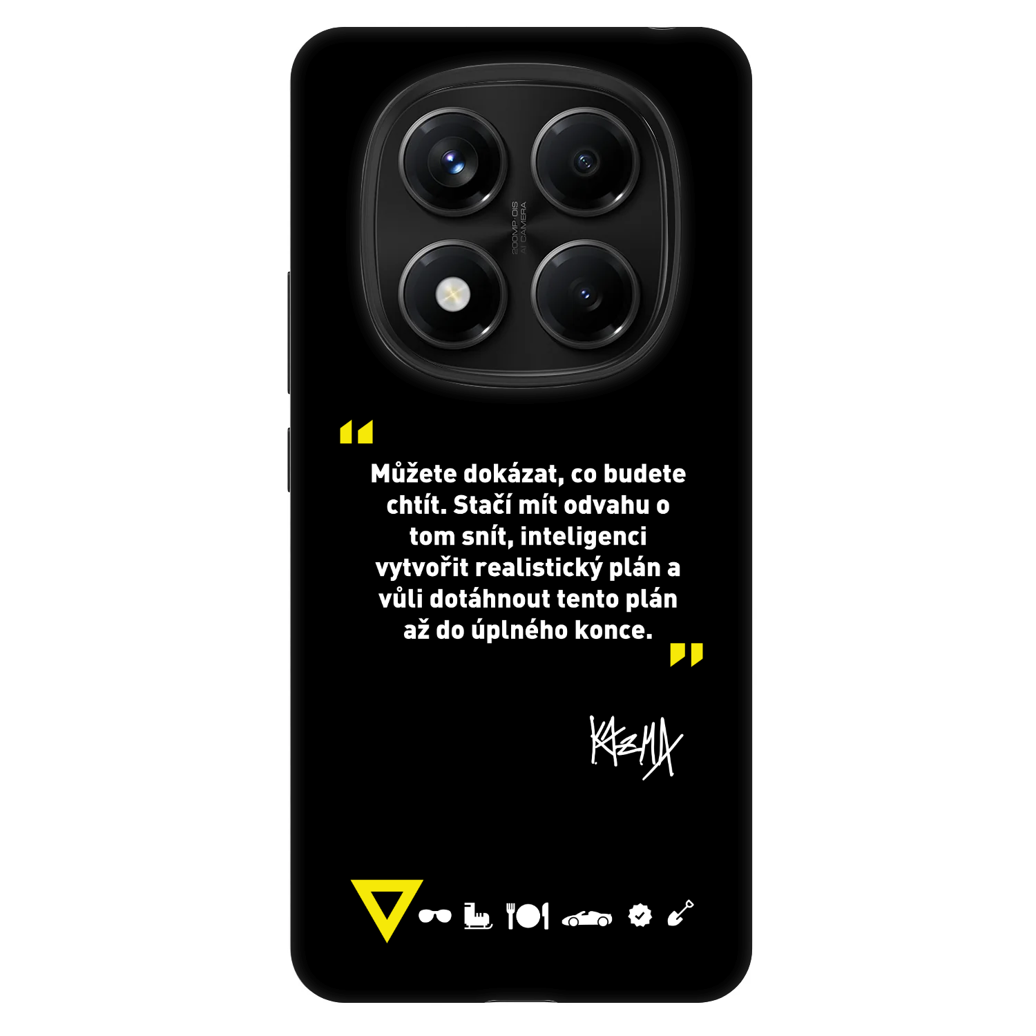 Picasee Fashion Case pro Xiaomi Redmi Note 14 Pro 5G - Kazma - MŮŽETE DOKÁZAT, CO BUDETE CHTÍT