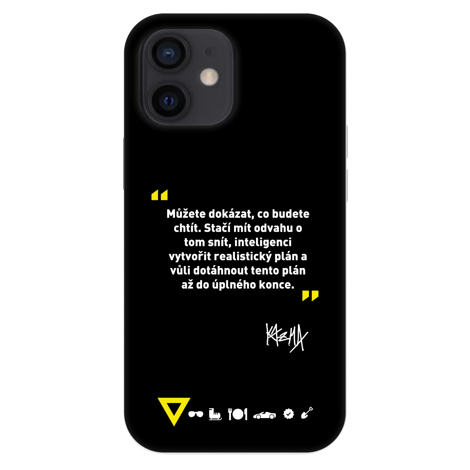 Picasee Fashion Case pro Apple iPhone 12 mini - Kazma - MŮŽETE DOKÁZAT, CO BUDETE CHTÍT