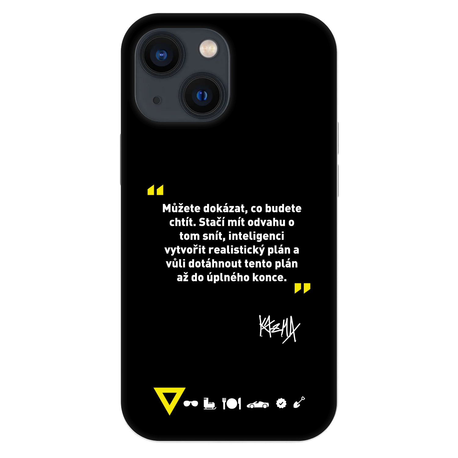 Picasee Fashion Case pro Apple iPhone 13 mini - Kazma - MŮŽETE DOKÁZAT, CO BUDETE CHTÍT