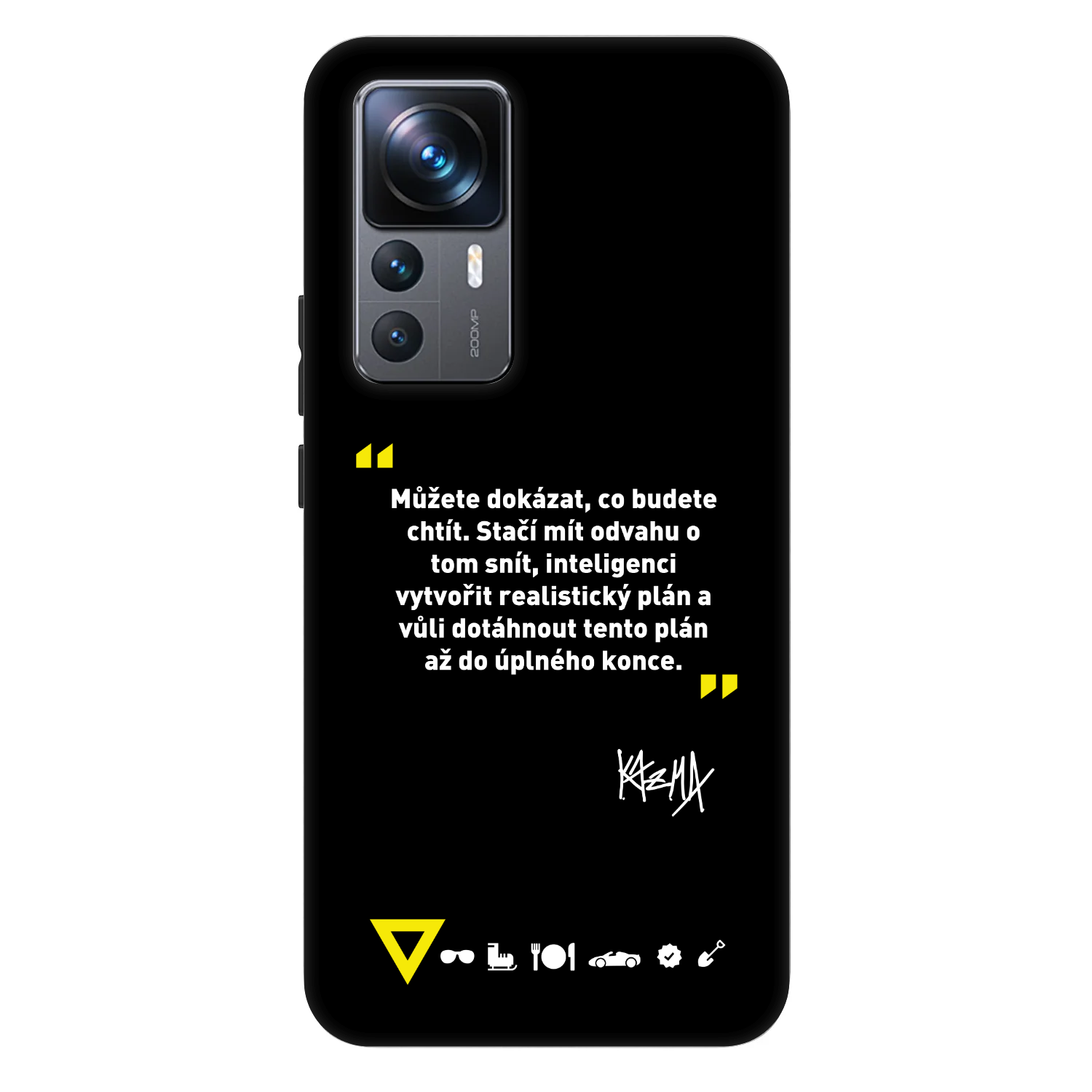 Picasee Fashion Case pro Xiaomi 12T Pro - Kazma - MŮŽETE DOKÁZAT, CO BUDETE CHTÍT